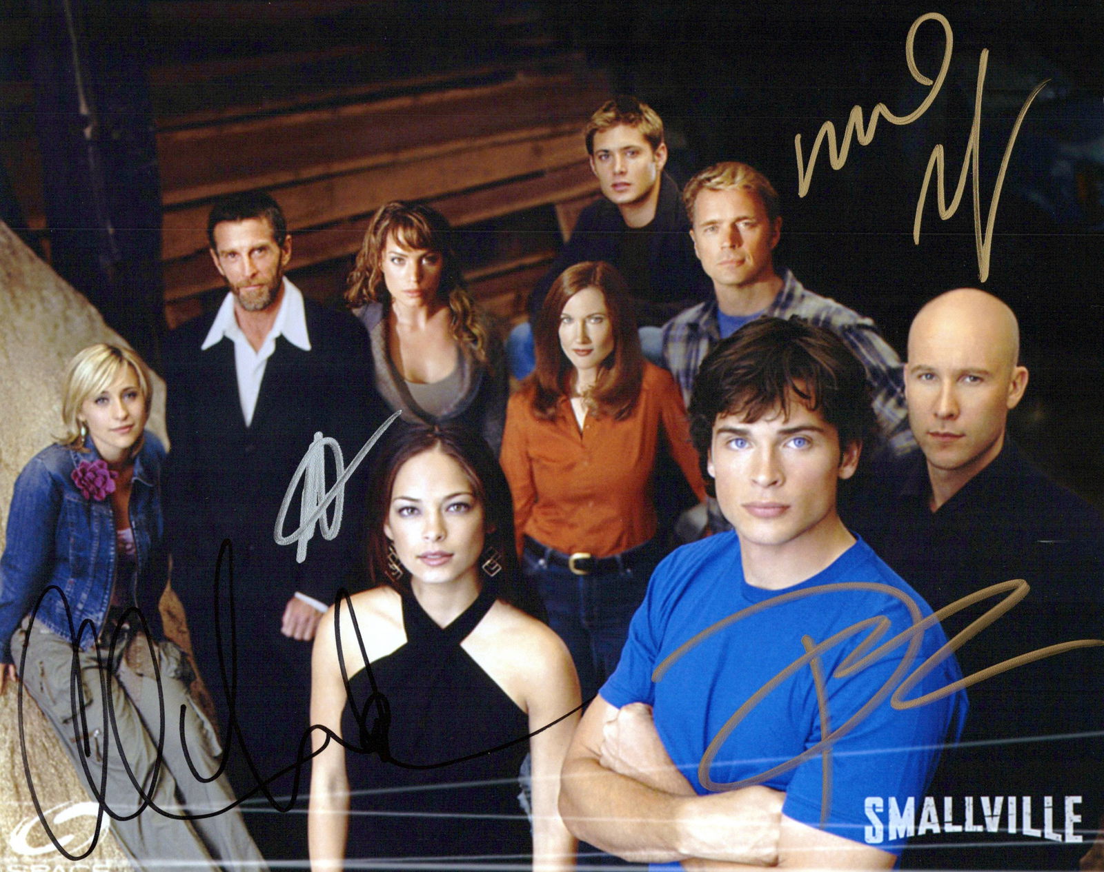 Welling / Kreuk / Mack / Rosenbaum SMALLVILLE In Person Signed Photo (1 of 1)