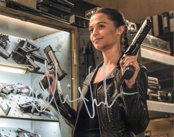 Alicia Vikander TOMB RAIDER In Person Signed Photo (1 of 1)