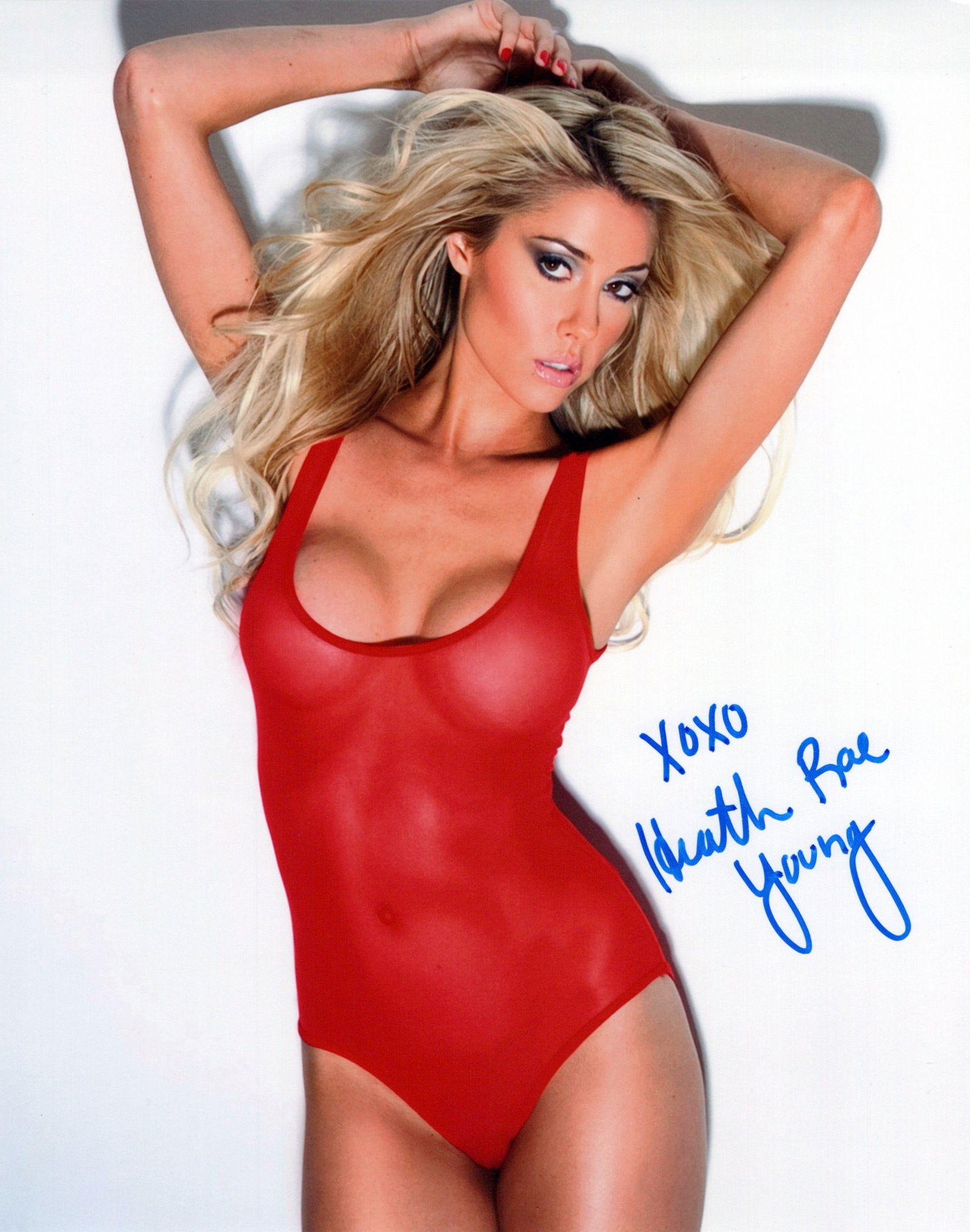 Heather Rae Young PLAYBOY In Person Sign Photo (1 of 1)