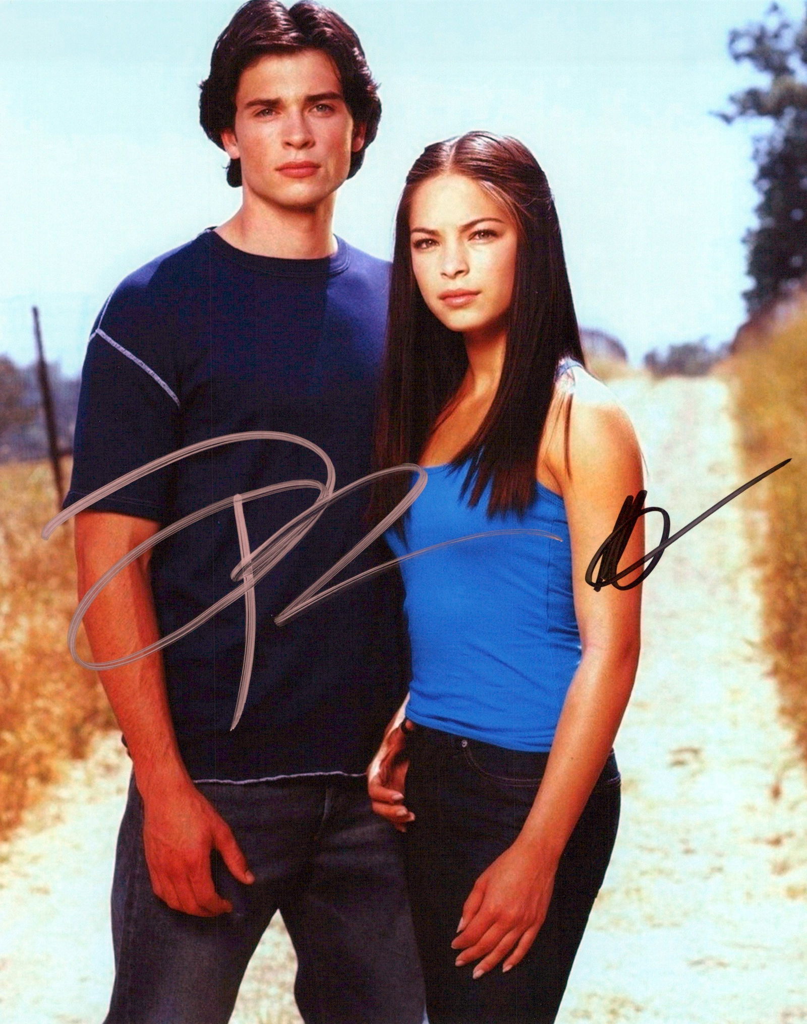 Tom Welling / Kristen Kreuk SMALLVILLE In Person Signed Photo (1 of 1)
