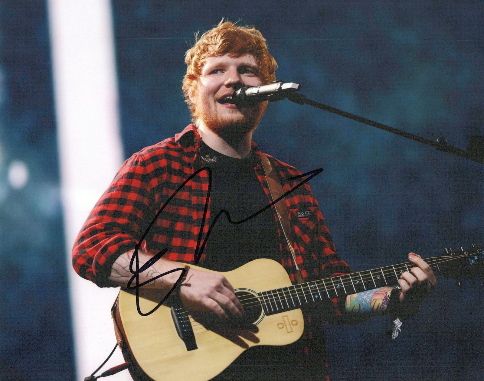 Ed Sheeran MUSICIAN In Person Signed Photo (1 of 1)