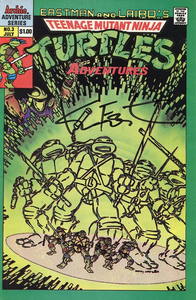 Kevin Eastman Signed TMNT Comic Book 1989 #3 July (1 of 1)