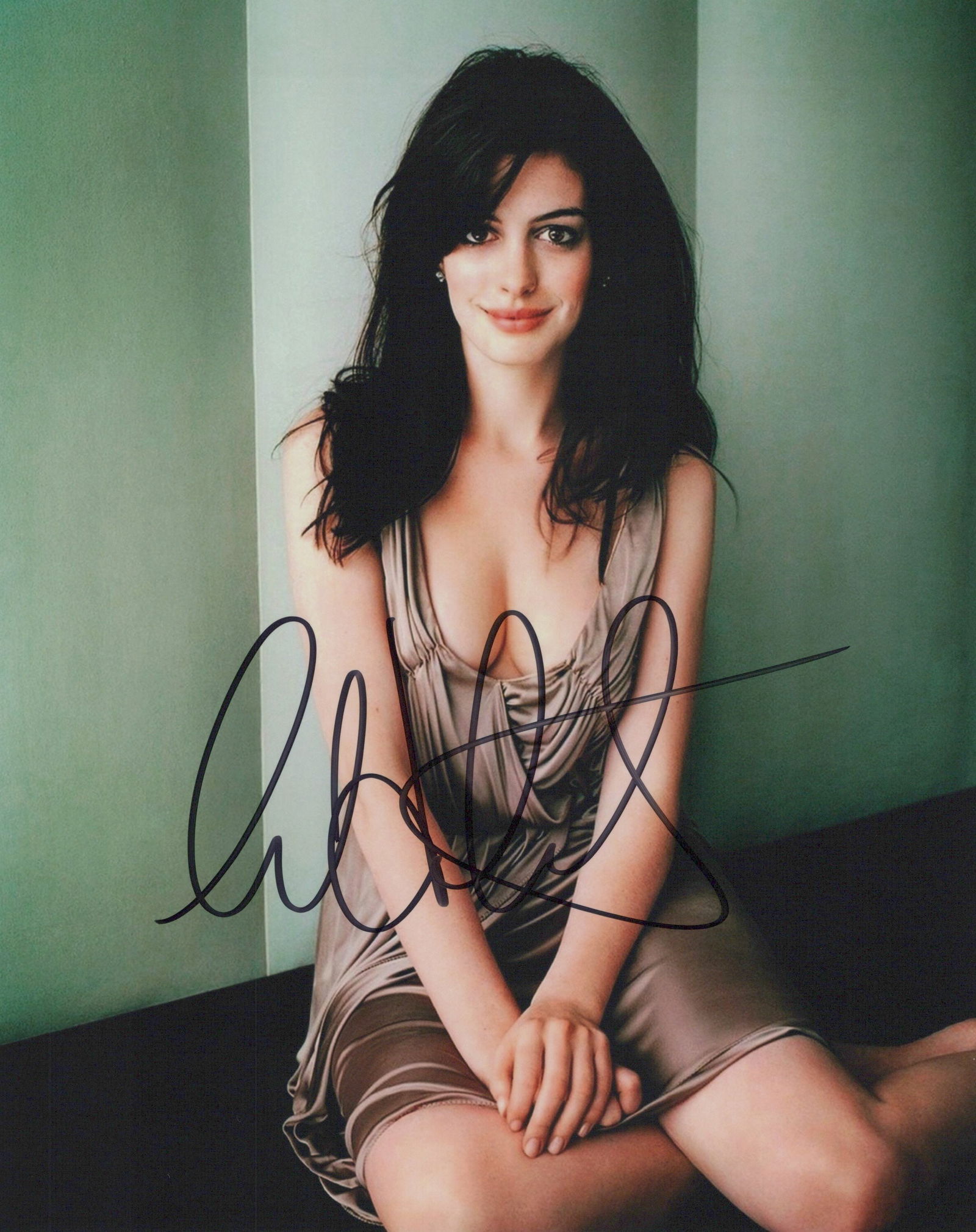 Anne Hathaway BATMAN / THE HUSTLE In Person Sign Photo (1 of 1)