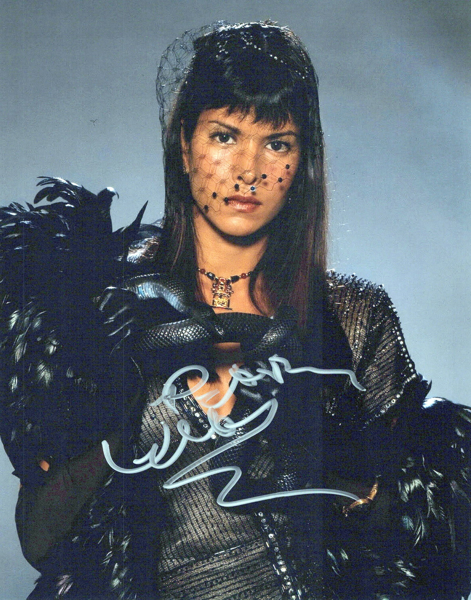 Patricia Velasquez THE MUMMY In Peron Signed Photo: Photo size is 8x10. Patricia Velasquez in person signed autographed photo from the movie THE MUMMY. Patricia Velasquez as the character Anck Su Namun