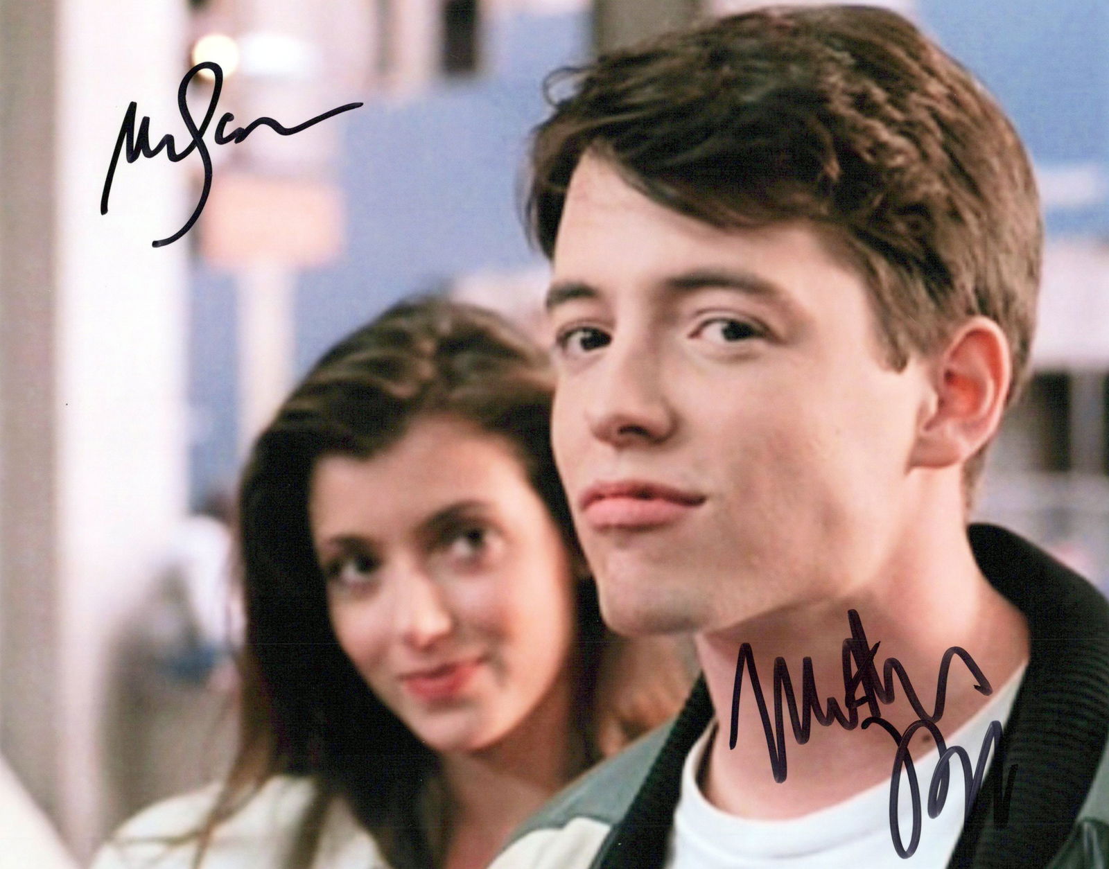 Broderick / Sara / FERRIS BUELLER In Person Signed Photo (1 of 1)