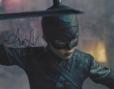 Anna Anaka JUPITER'S LEGACY In Person Signed Photo: Photo size is 8x10. Anna Anaka in person signed photo from the TV series JUPITERS LEGACY. Anna Akana as the character Raikou.
