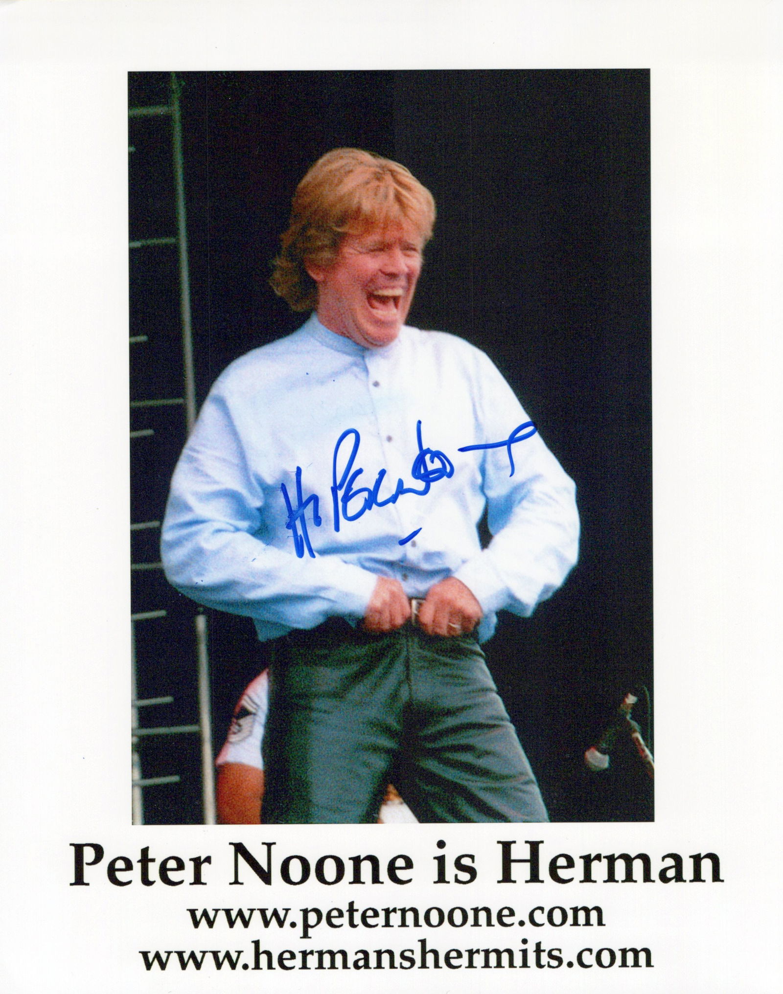 Peter Noone HERMANS HERMITS  In Person Signed Photo (1 of 1)