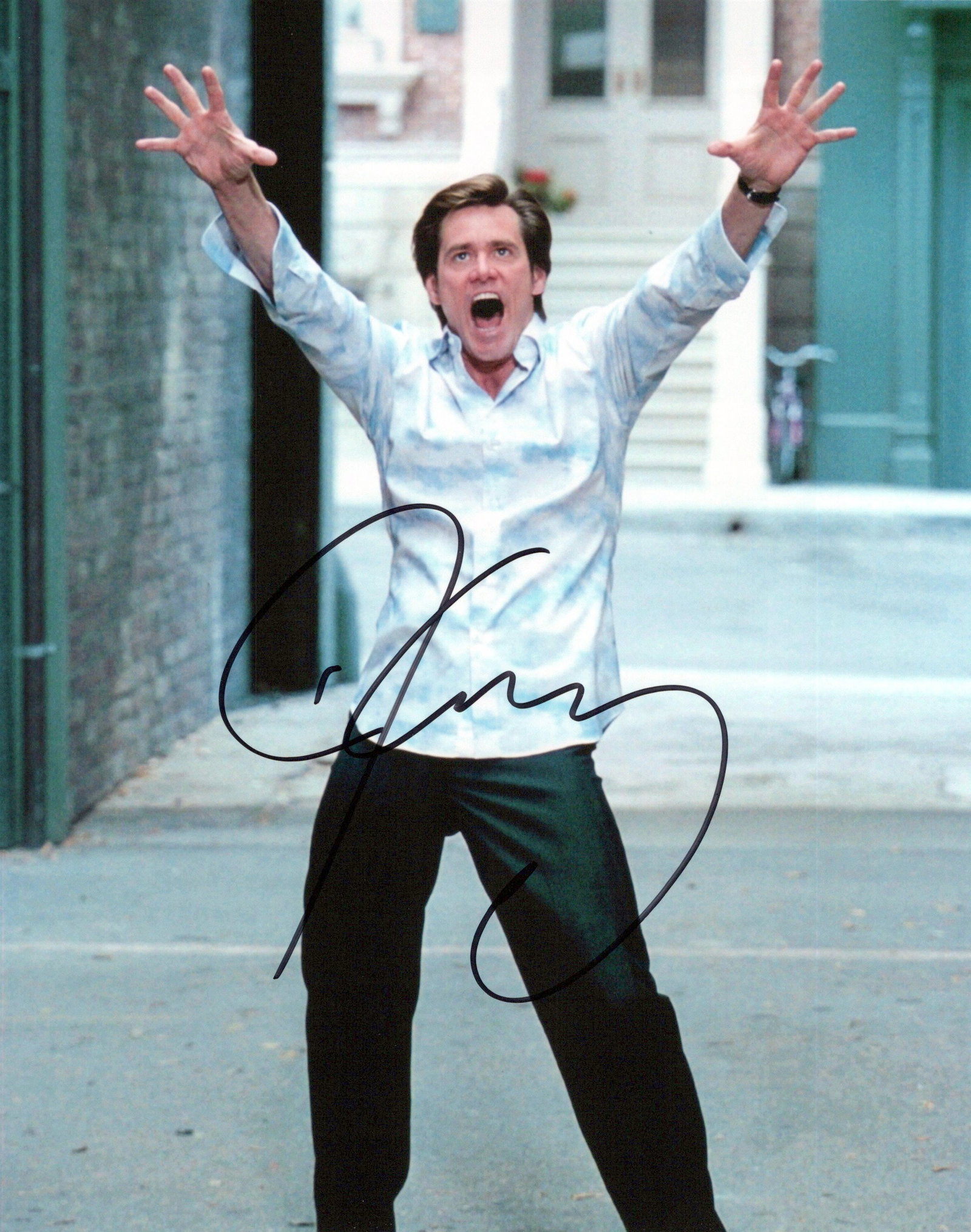 Jim Carrey BRUCE ALMIGHTY In Person Signed Photo (1 of 1)