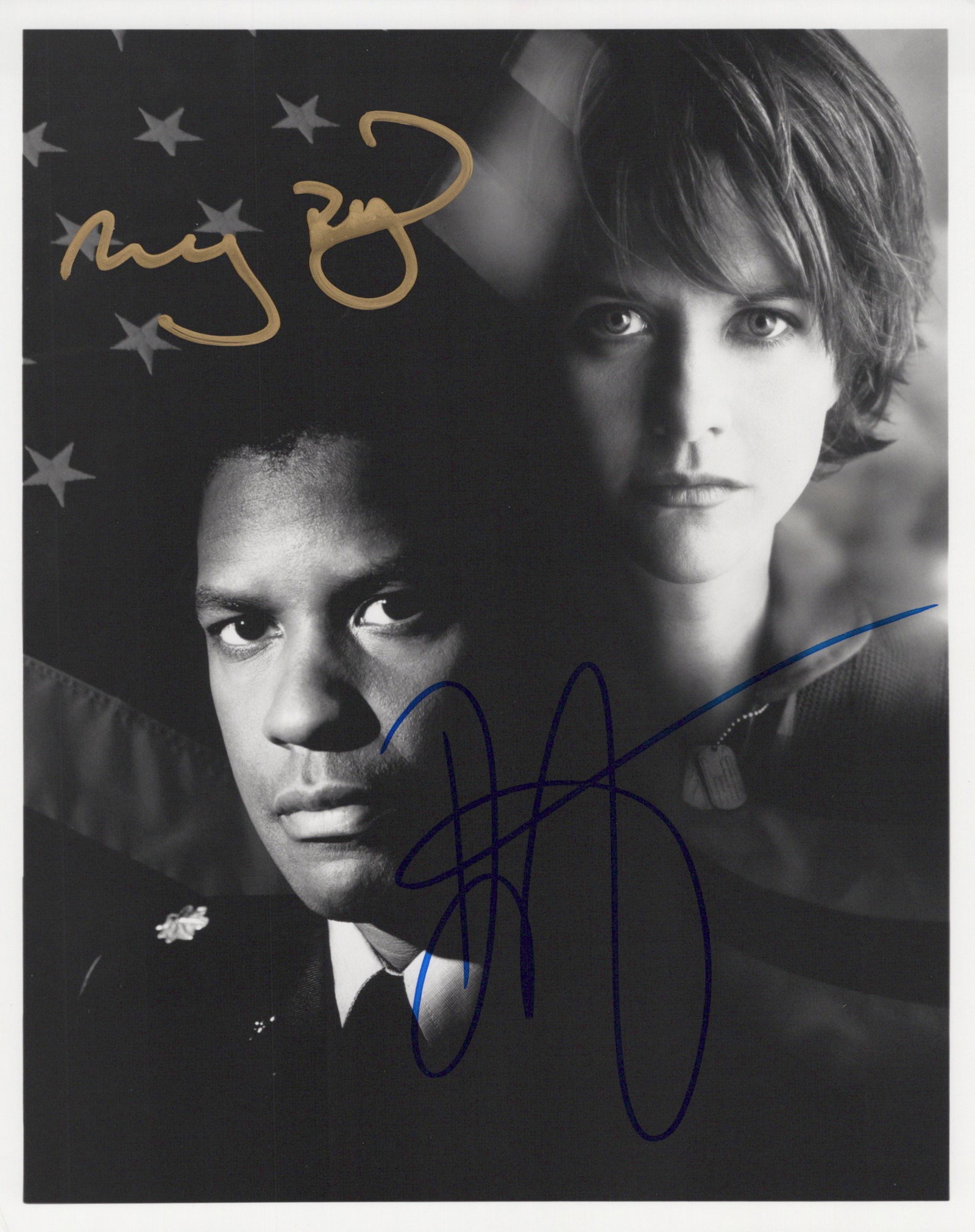 Meg Ryan / Denzel Washington COURAGE UNDER FIRE Signed Photo (1 of 1)