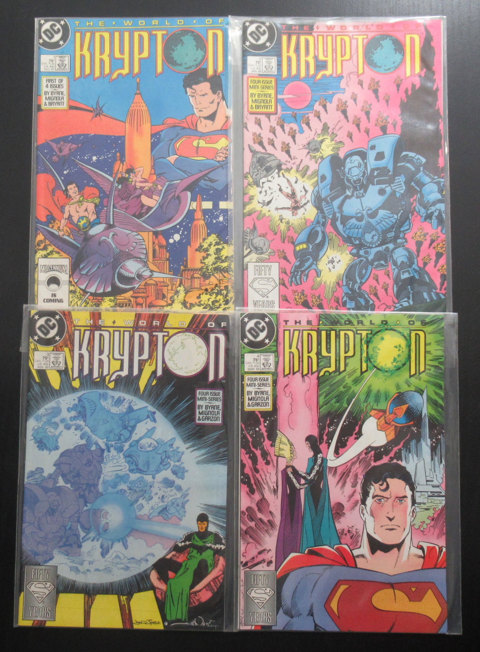 Lot of (4) THE WORLD OF KRYPTON Comic Books (1 of 5)