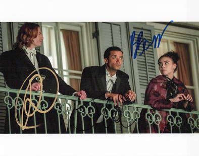Sam Reid / Jacob Anderson / Bailey Bass IWTV In Person Signed Photo: Photo size is 8x10. Sam Reid / Jacob Anderson / Bailey Bass in person signed photo from the TV series INTERVIEW WITH THE VAMPIRE. Sam Reid as the character Lestat de Lioncourt. Jacob Anderson as the c