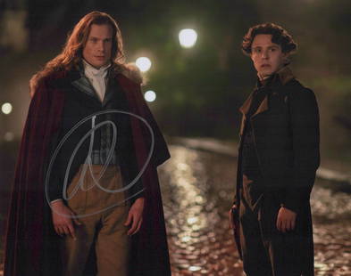 Sam Reid INTERVIEW WT VAMPIRE In Person Signed Photo: Photo size is 8x10. Sam Reid in person signed photo from the TV series INTERVIEW WITH THE VAMPIRE. Sam Reid as the character Lestat de Lioncourt