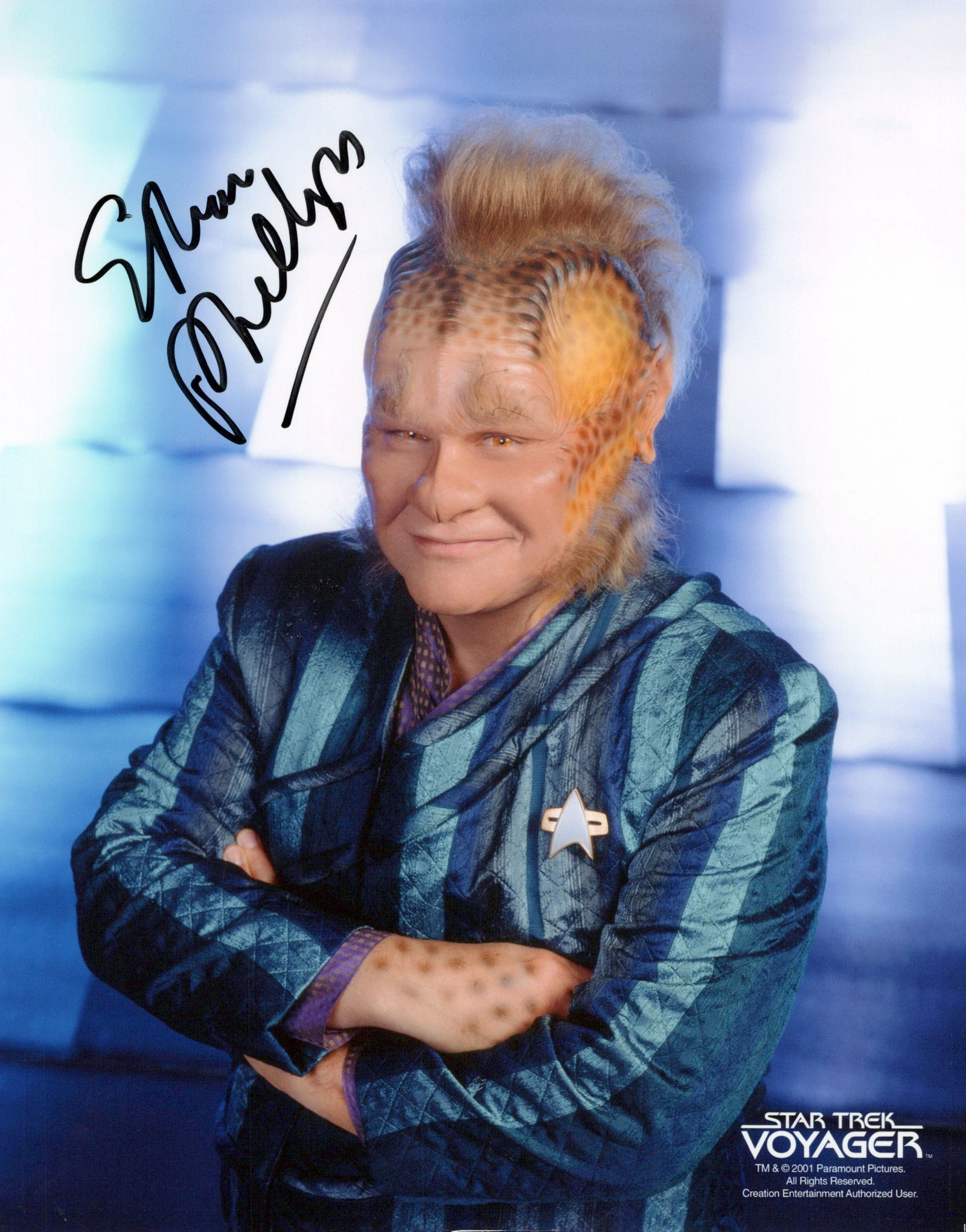 Ethan Phillips STAR TREK VOYAGER In Person Signed Photo (1 of 1)