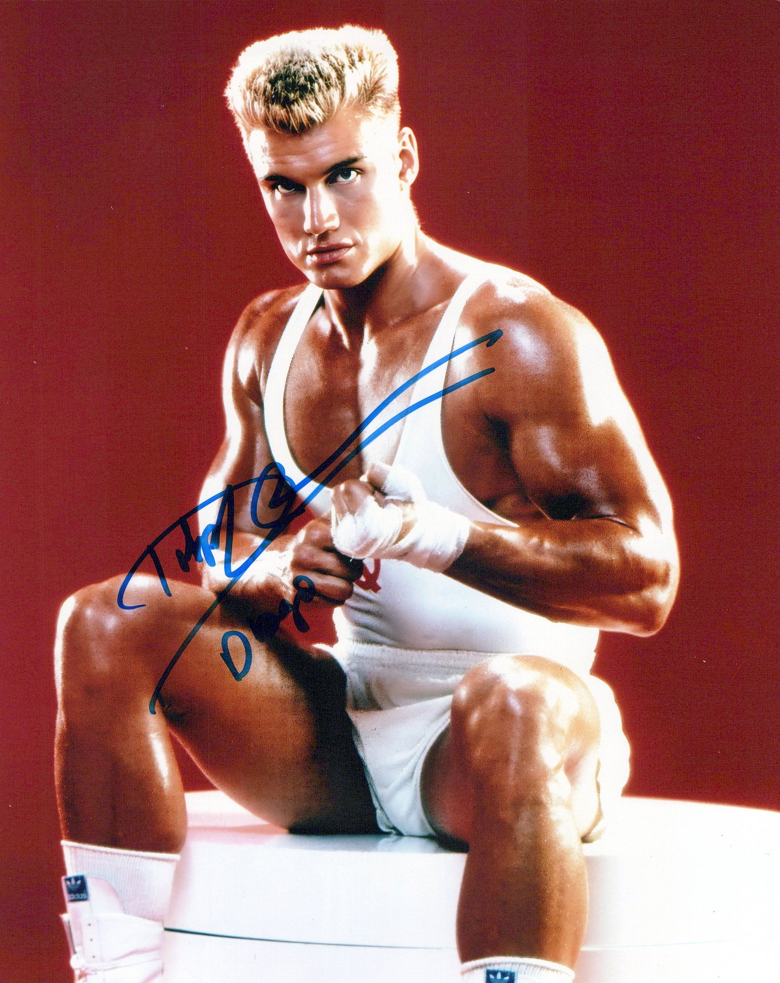 Dolph Lundgren ROCKY 4 In Person Signed Photo (1 of 1)