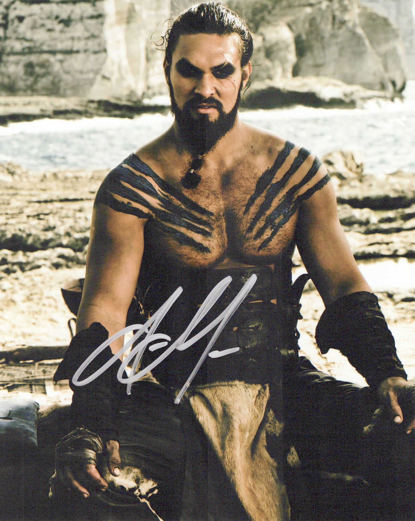 Jason Momoa GAME OF THRONES In Person Signed Photo (1 of 1)