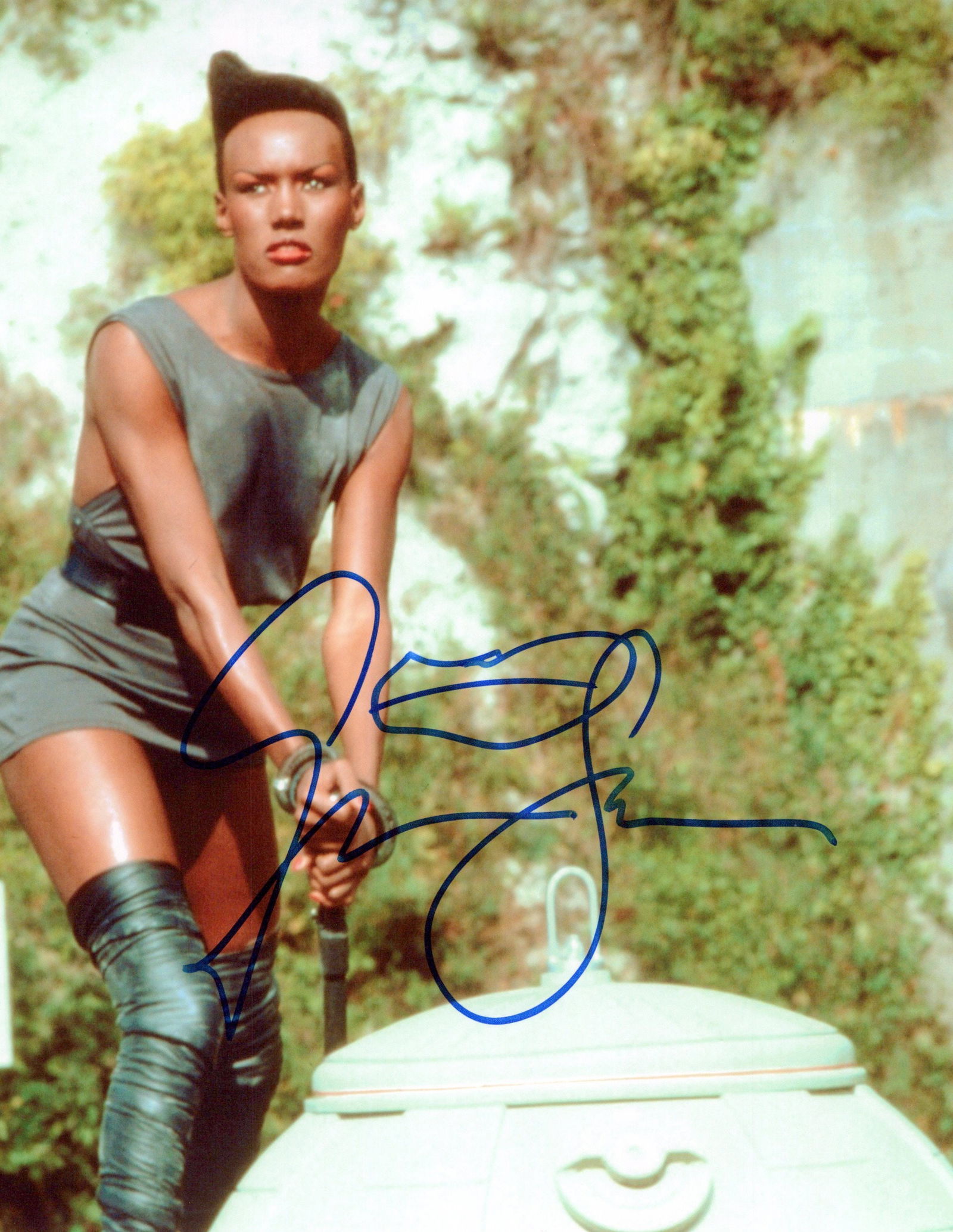 Grace Jones RARE (James Bond) VIEW TO A KILL In Person Signed Photo (1 of 1)