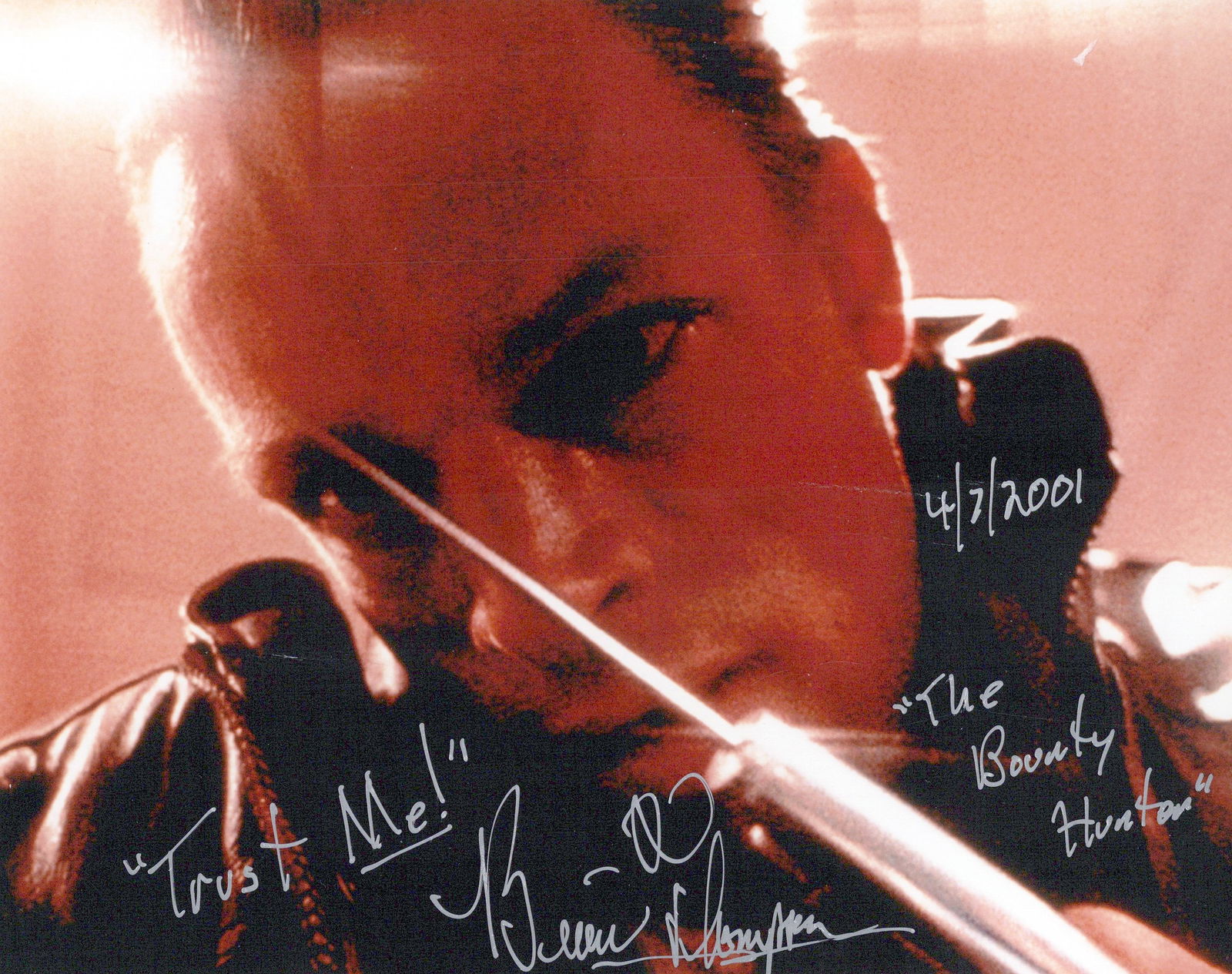 Brian Thompson X-FILES In Person Signed Photo (1 of 1)