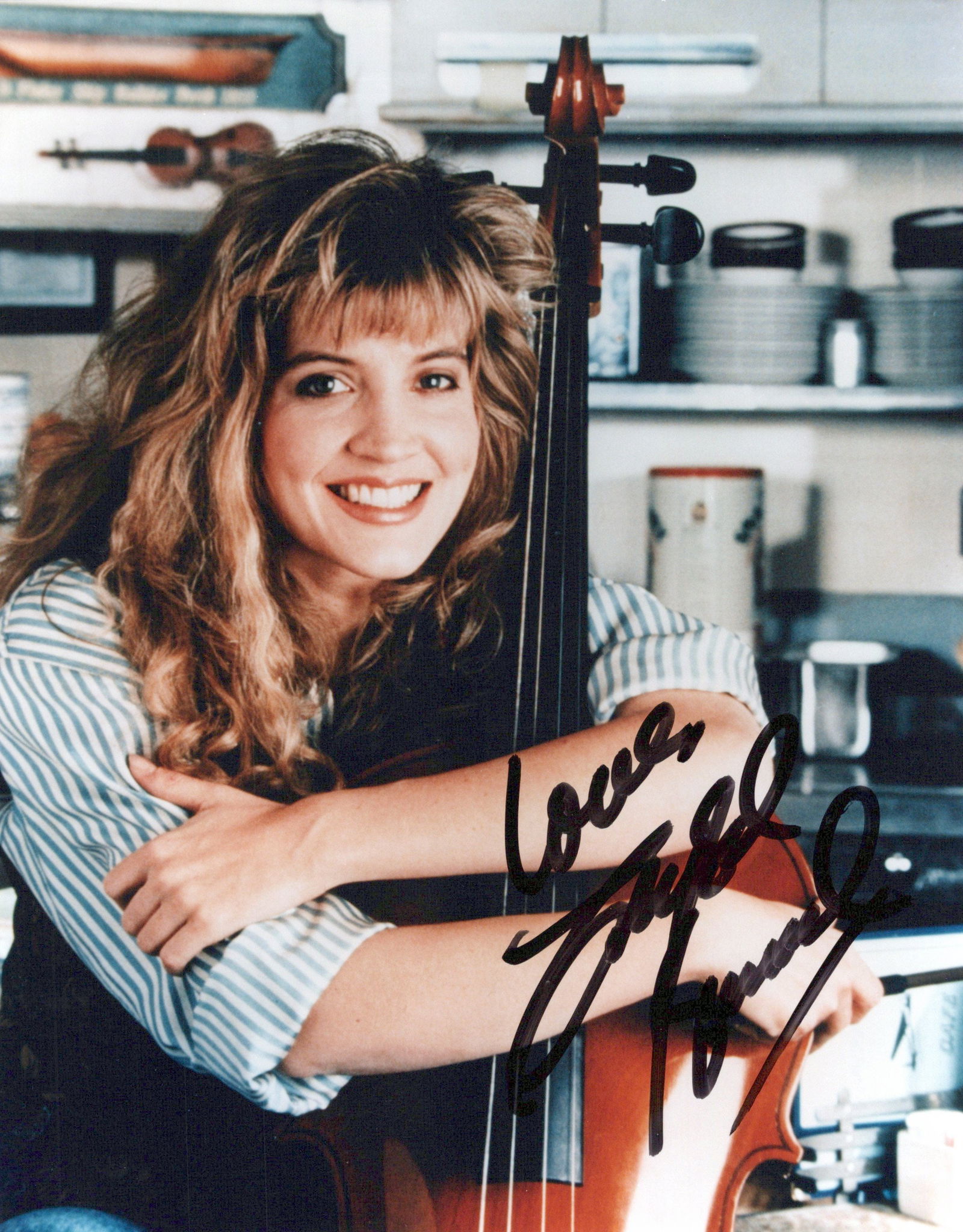Crystal Bernard WINGS In Person Signed Photo: Photo size is 8x10. Crystal Bernard in person signed photo from the TV series WINGS. crystal Bernard as the character Helen Chapel.