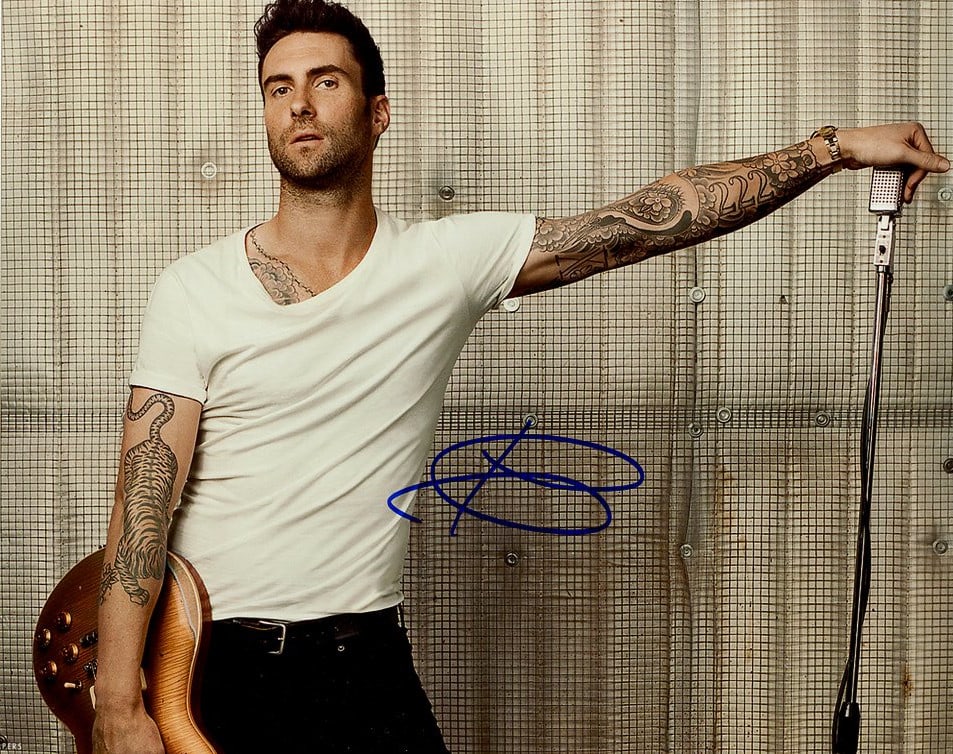 Adam Levine MAROON 5 In Person Signed Photo (1 of 1)