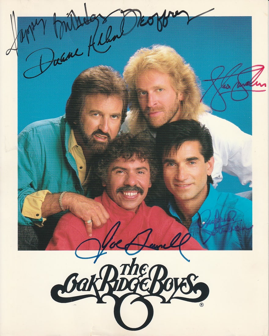 The Oak Ridge Boys In Person Signed by ALL 4 Members ! (1 of 1)