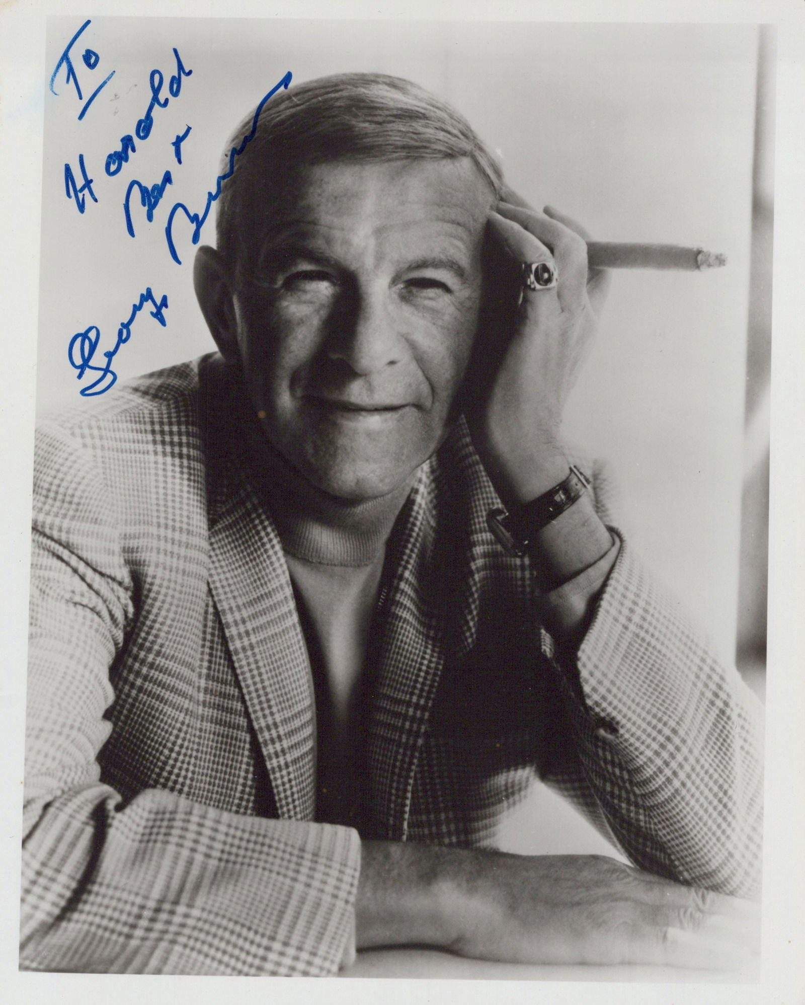 George Burns (1896-1996) B&W Signed Photo (1 of 1)