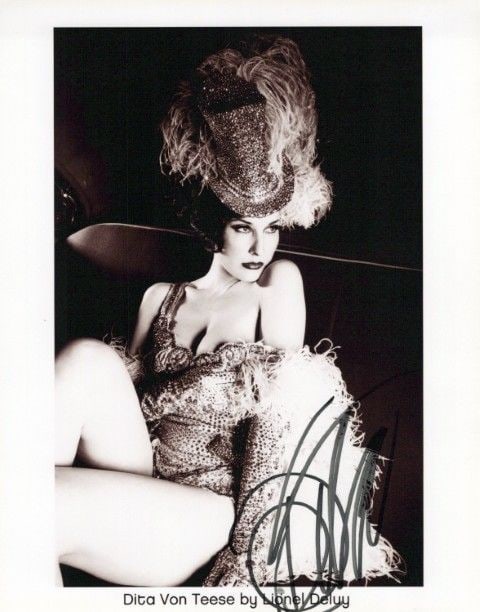 Dita Von Teese BURLESQUE In Person Signed Photo (1 of 1)