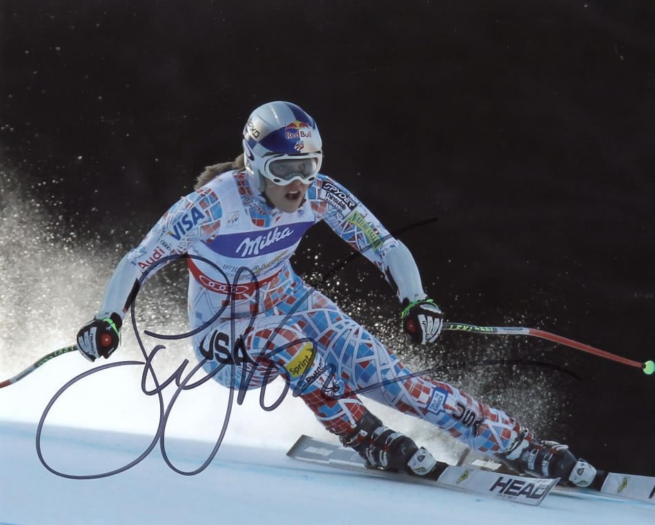 Lindsay Vonn OLYMPIC SKIER In Person Signed Photo (1 of 1)