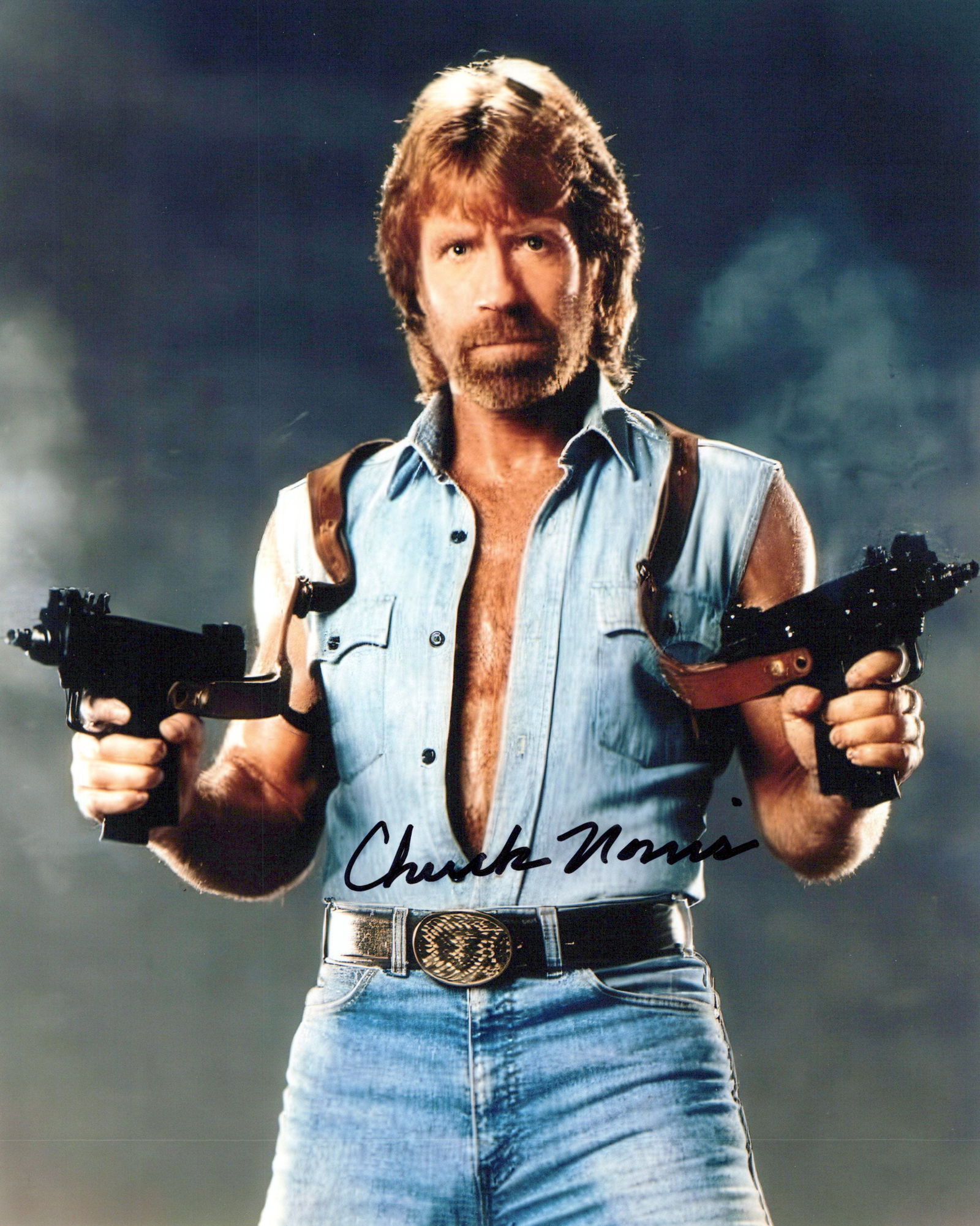 Chuck Norris INVASION USA Signed Photo (1 of 1)