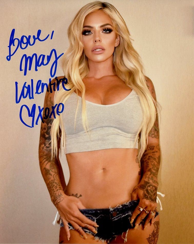 May Valentine NWA WRESTLER In Person Signed Photo: Photo size is 8x10. PRIVATE SIGNING. May Valentine / Mayra Dias Gomes is a Brazilian bestselling author, reporter, media personality, international model, and professional wrestling personality. She c