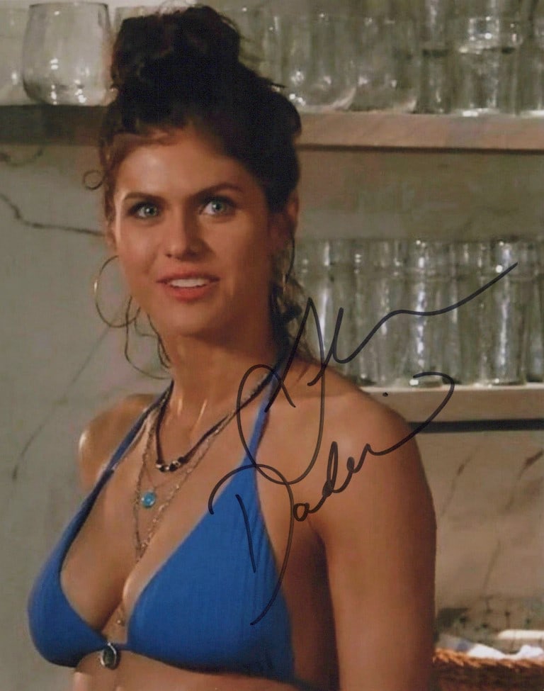 Alexandra Daddario STUNNING / SEXY In Person Signeded Photo: Photo size is 8x10. Alexandra Daddario in person Signeded autographed photo. Alexandra Daddario has been in such movies as PERSEUS JACKSON AND THE LIGHTNING THIEF, SAN ANDREAS, and BAYWATCH. IMPERFECT