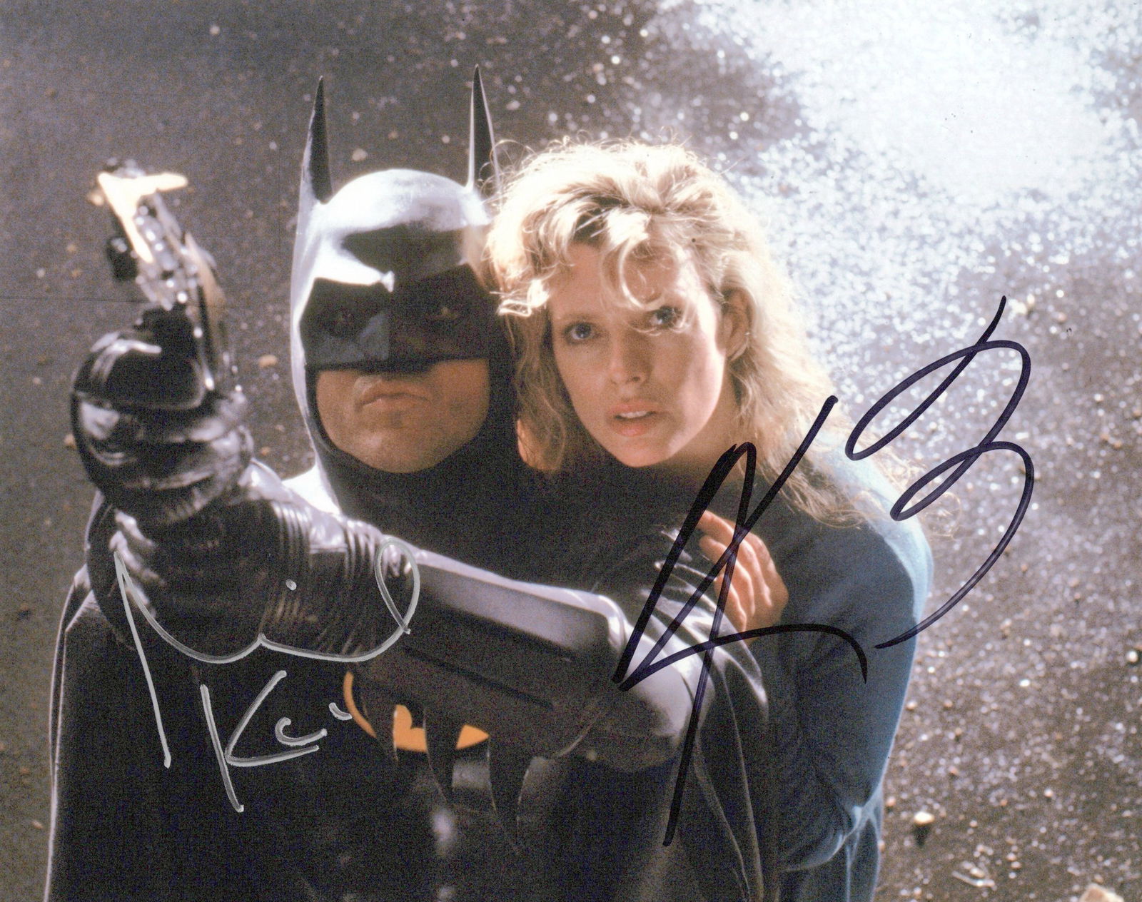 Michael Keaton / Kim Bassinger BATMAN In Person Signed Photo (1 of 1)