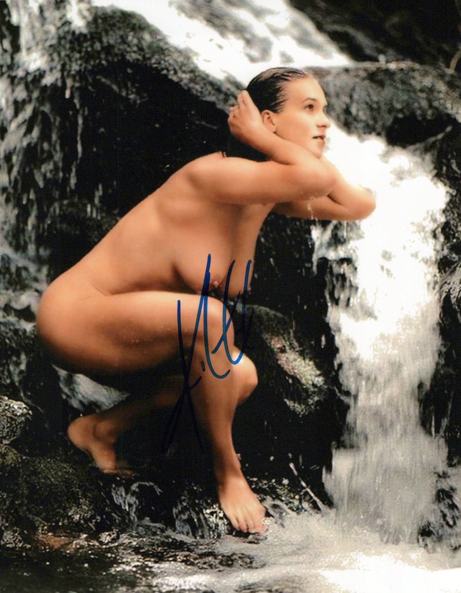 Katerina Witt SKATER / TOPLESS In Person Signed Photo: Photo size is 8x10. Katerina Witt in person signed photo. Katarina Witt is a German former figure skater. A two-time Olympic champion, Witt is regarded as one of the greatest ladies' singles figure sk