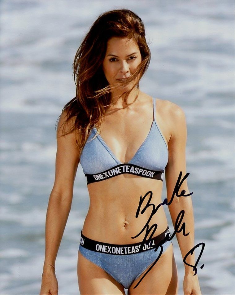 Brooke Burke (Metallic Photo) PLAYBOY / HIDDEN HEROES In Person Signed Photo (1 of 1)