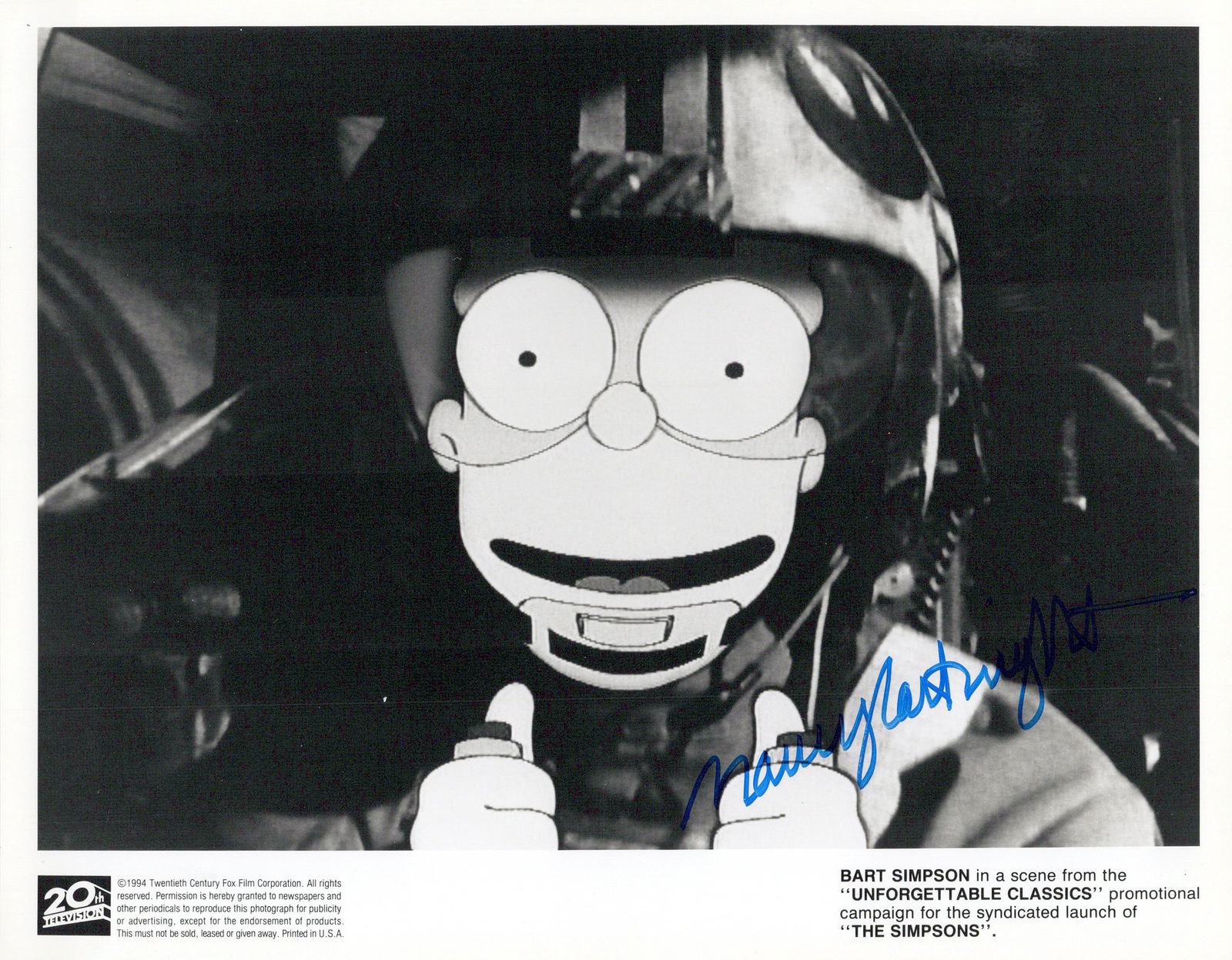 Nancy Cartwright THE SIMPSONS In Person Signed Photo (1 of 1)