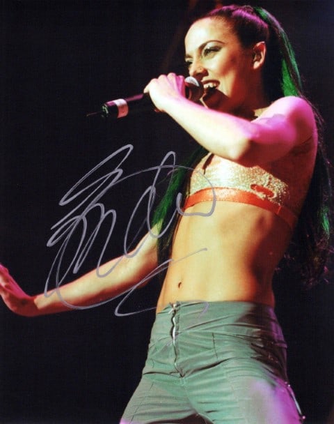 Melanie Chislom SPICE GIRLS In Person Signed Photo: Photo size is 8x10. Melanie Chislom in person signed photo. Melanie Chislom known professionally as Melanie C or Mel C, is an English singer and songwriter. She rose to fame in the 1990s as a member o
