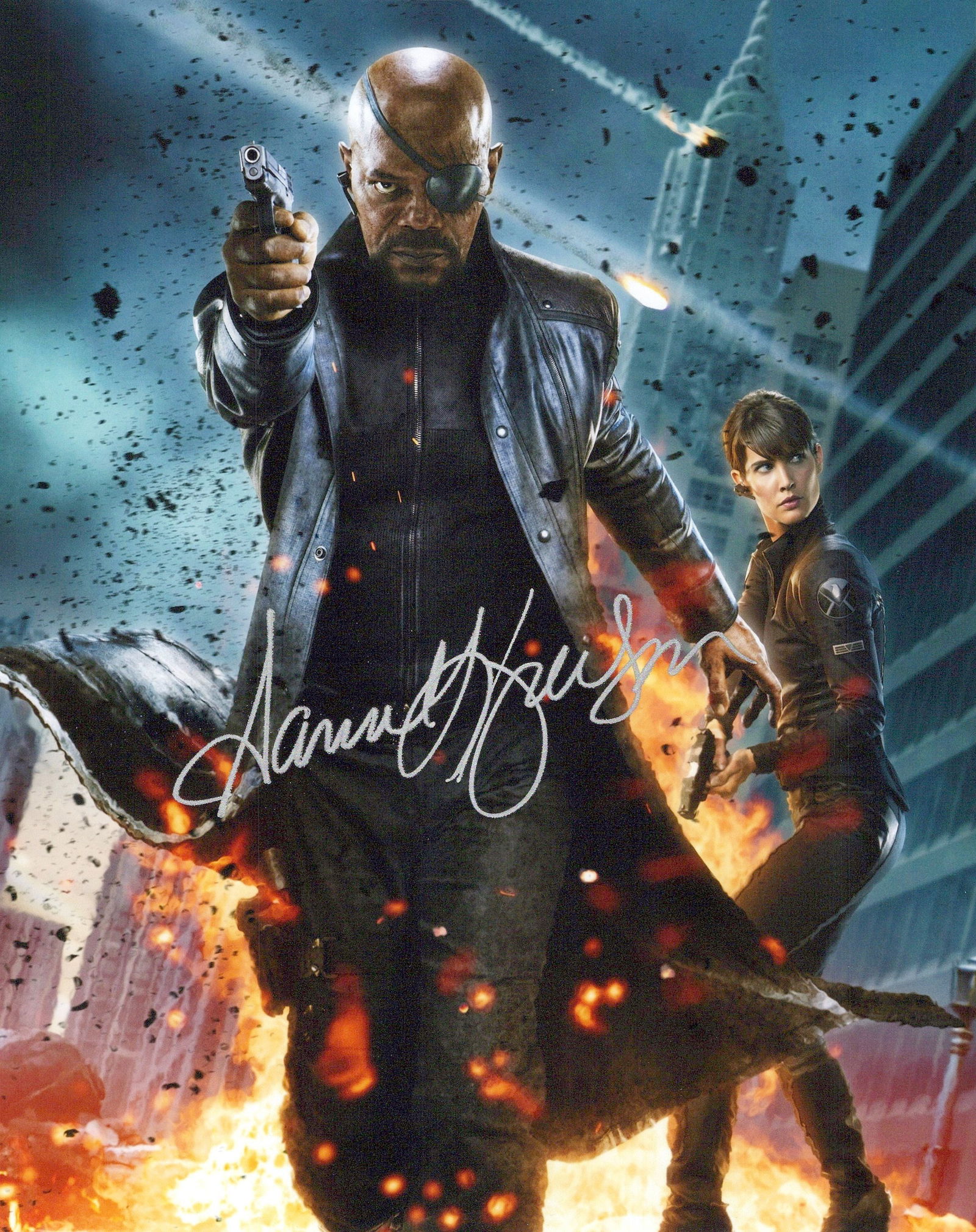 Samuel L Jackson THE AVENGERS In Person Signed Photo (1 of 1)
