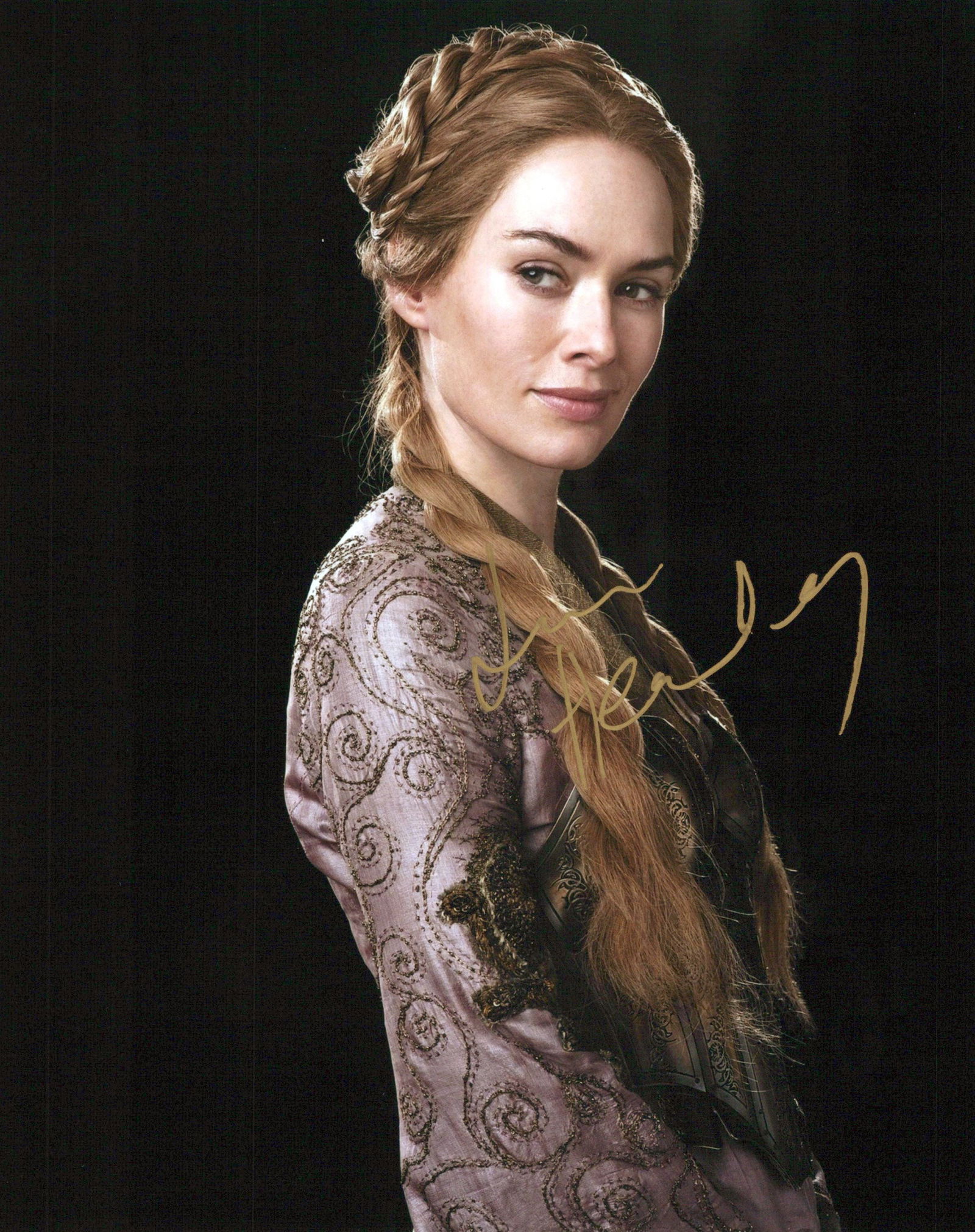 Lena Headey GAME OF THRONES In Person Signed Photo: Photo size is 8x10. Lena Headey in person signed autographed photo from the HBO series GAME OF THRONES. Lena Headey as the character Cersei Lannister.