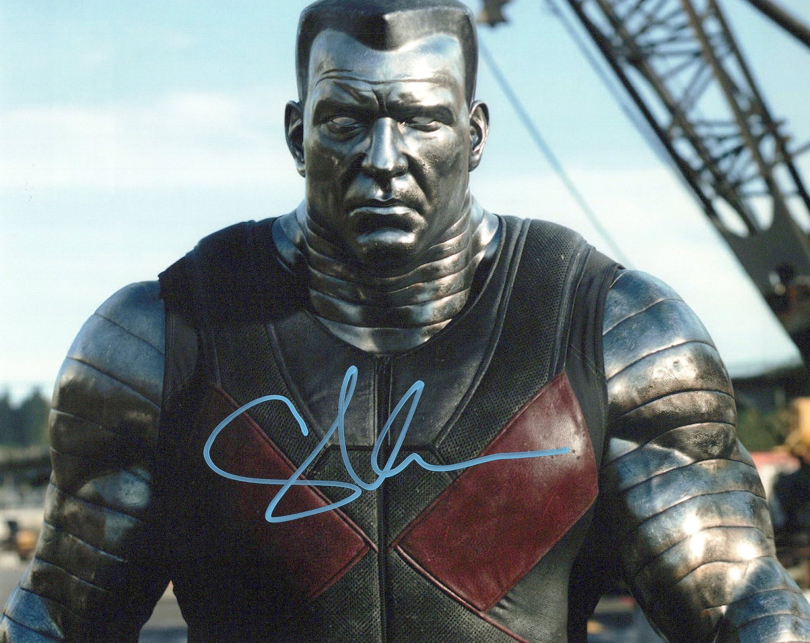 Stefan Kapicic DEADPOOL In Person Signed Photo: Photo size is 8x10. Stefan Kapicic in person signed photo from the movie DEADPOOL. Stefan Kapicic as the character Colossus.