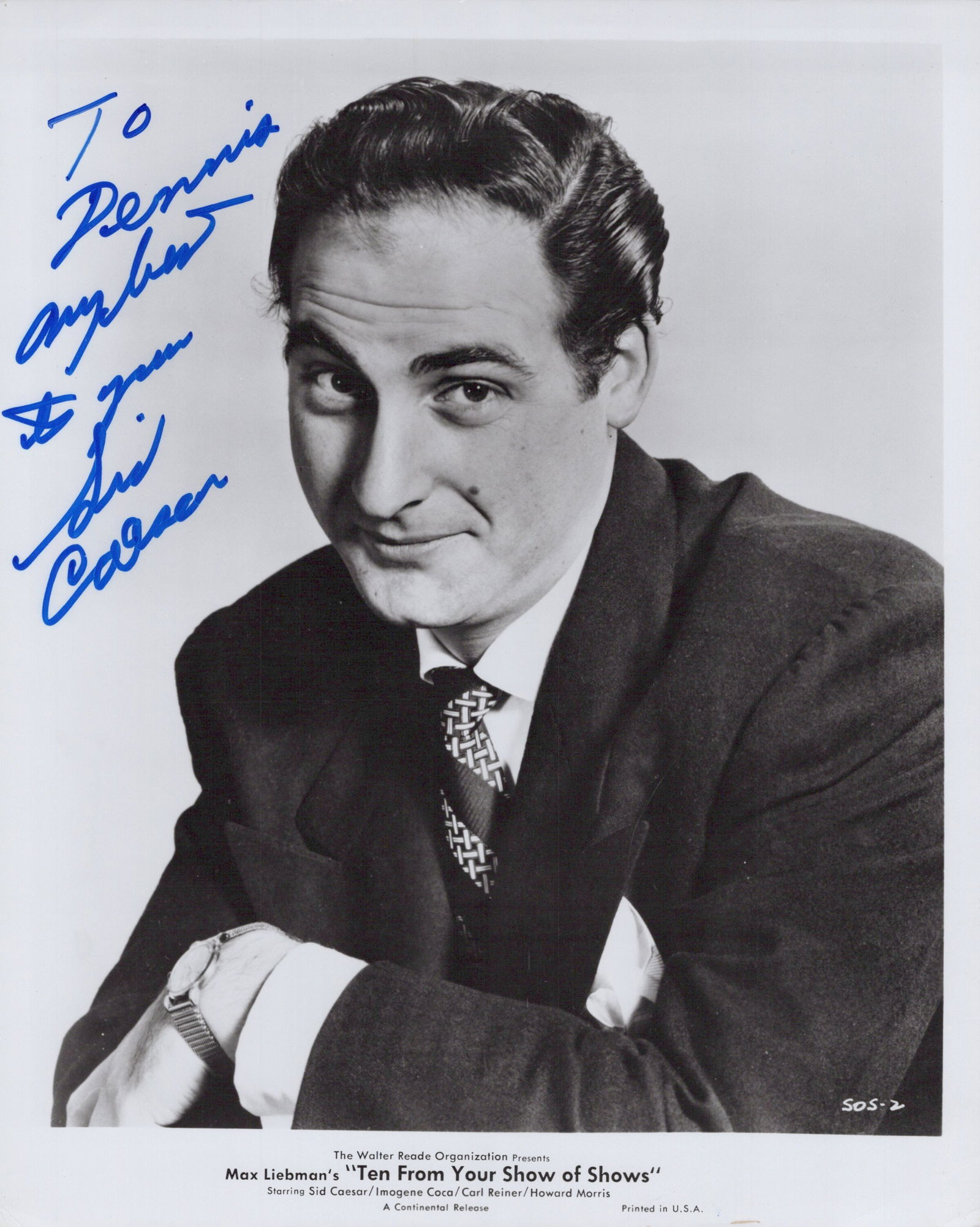 Sid Caesar (1922-2014) YOUR SHOW OF SHOWS Signed Photo (1 of 1)