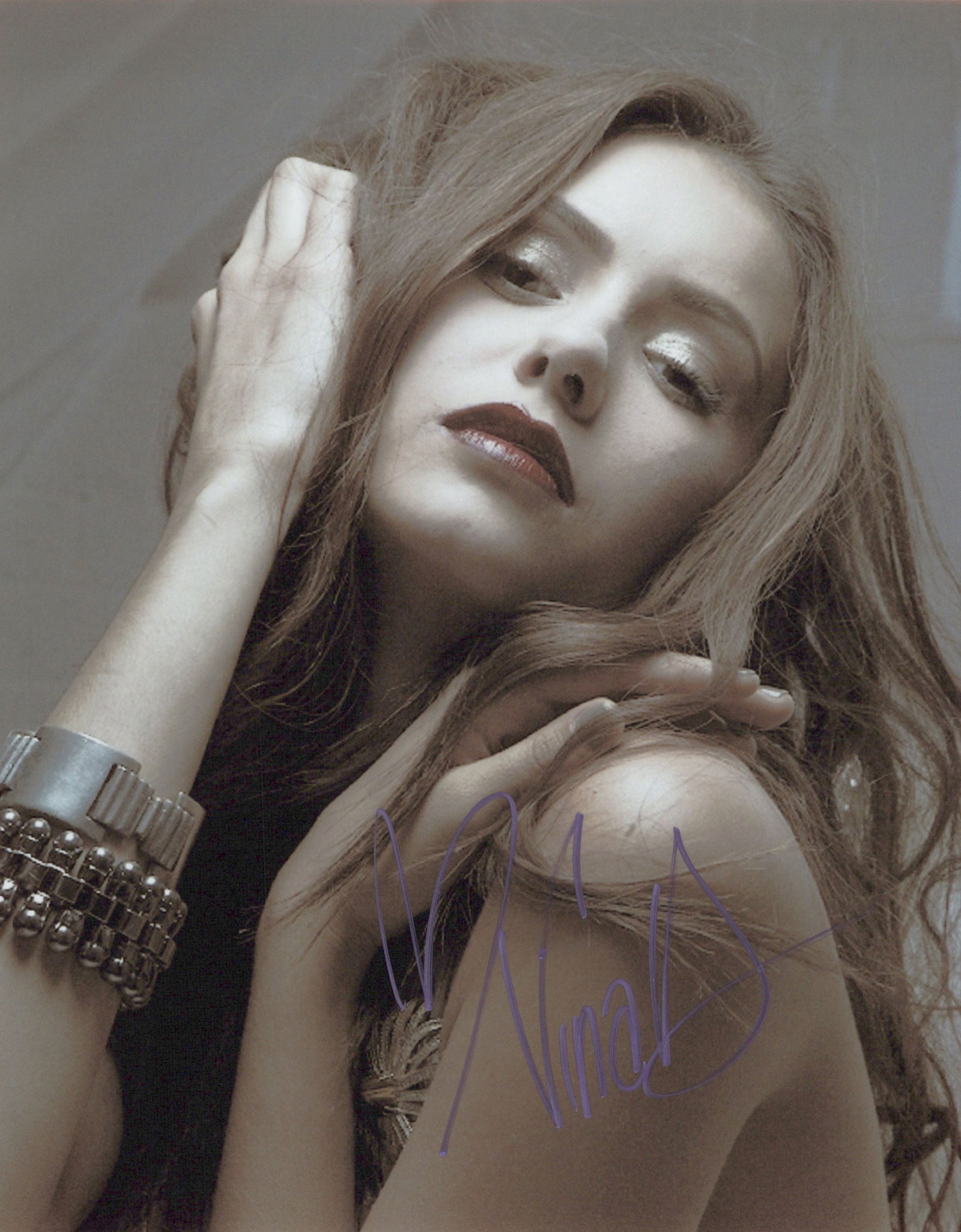 Nina Dobrev VAMPIRE DIARIES / REUNION In Person Signed Photo: Photo size is 8x10. Nina Dobrev in person signed photo. Nina Dobrev has done such TV and movies as THE VAMPIRE DIARIES, THE PERKS OF BEING A WALLFLOWER, and LET'S BE COPS.