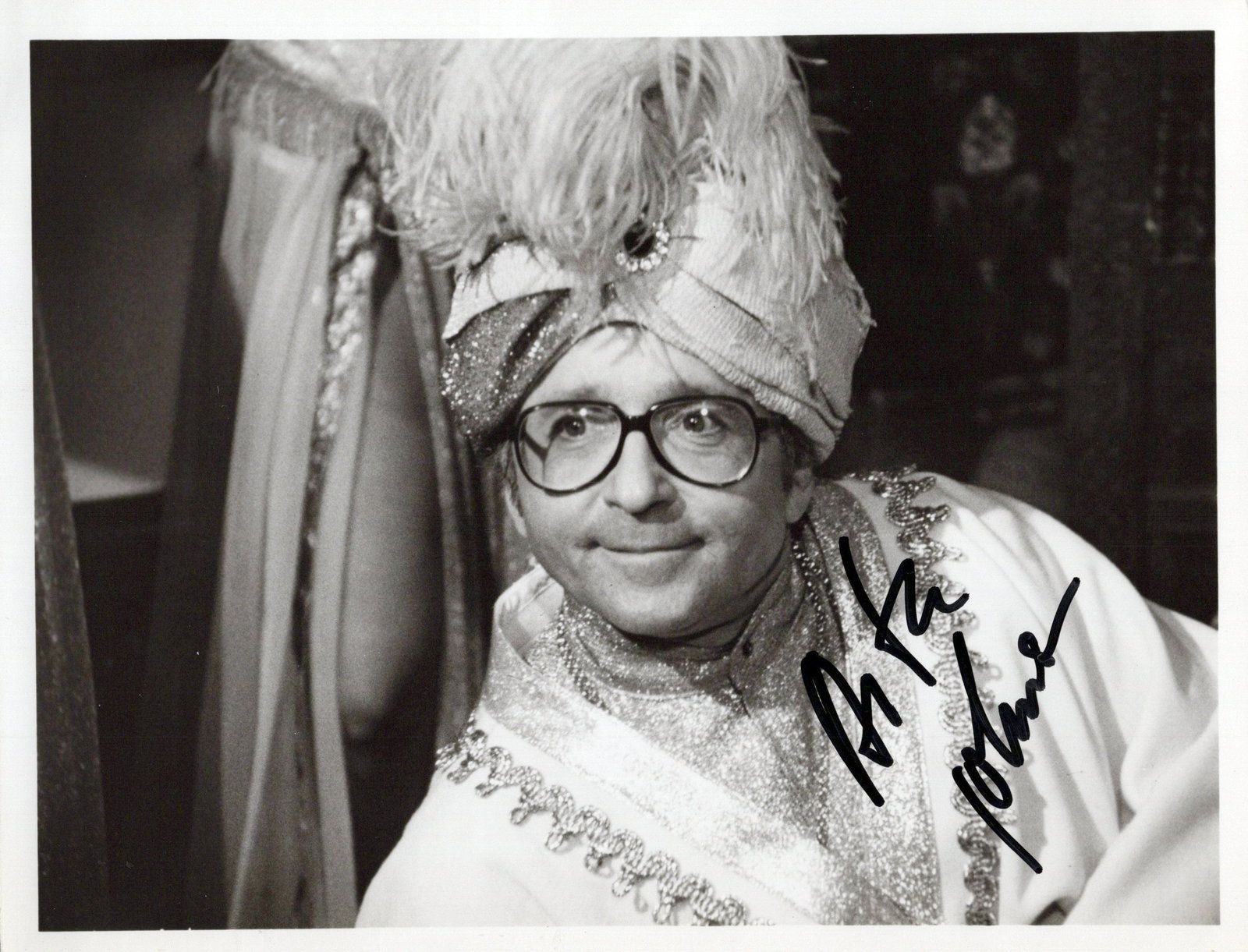 Artie Johnson LAUGH IN In Person Signed Photo: Photo size is 7x9. Atie Johnson in person signed photo from the TV series LAUGH IN