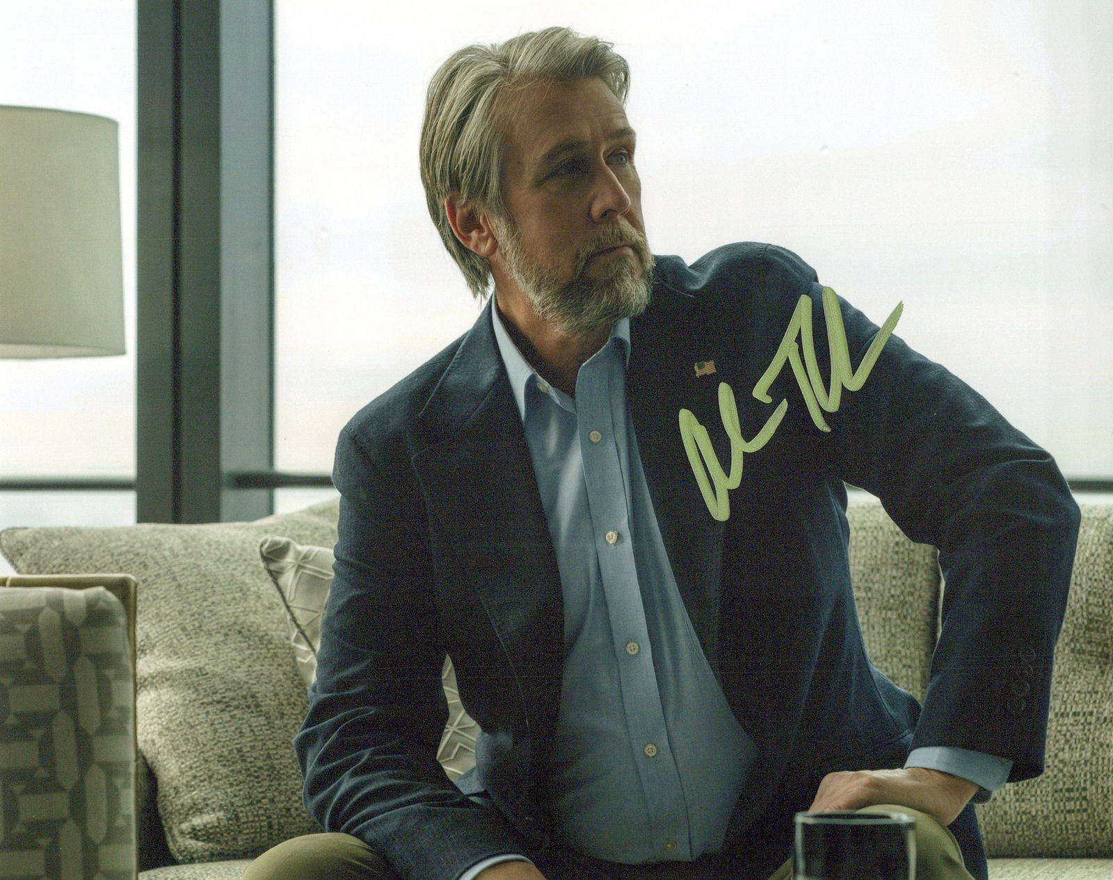 Alan Ruck SUCCESSION In Person Signed Photo: Photo size is 8x10. Alan Ruck in person signed photo from the TV series SUCCESSION. Alan Ruck as the character Connor Roy.