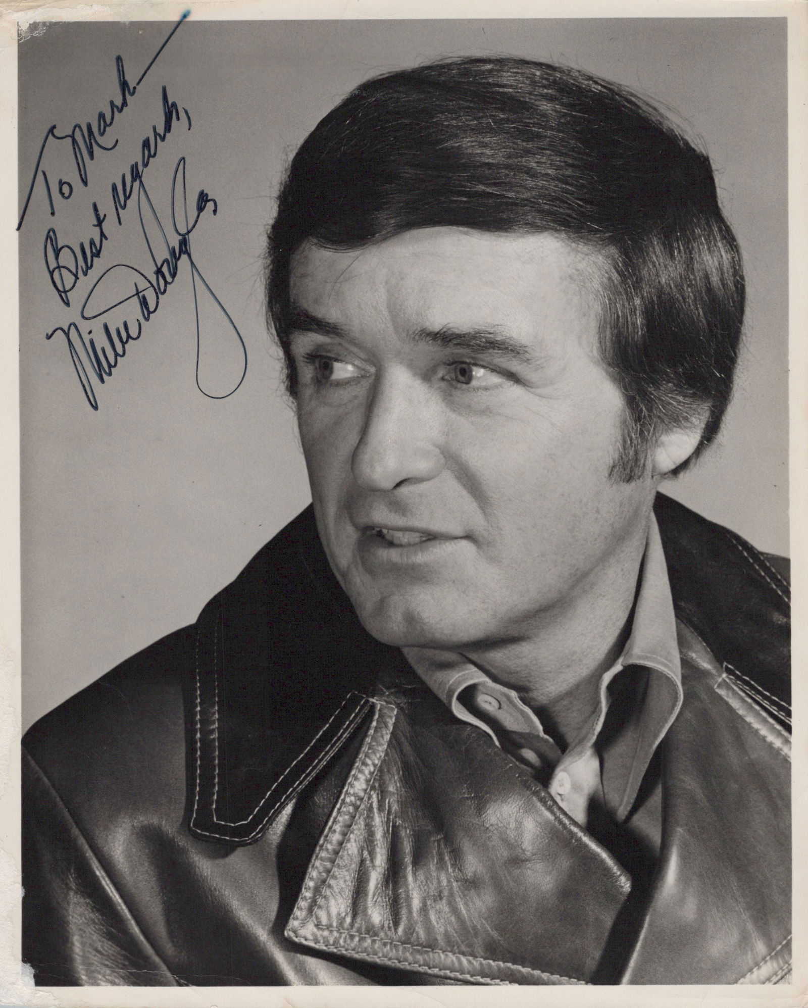 Mike Douglas (1920-2006) SINGER / ENTERTAINER Signed Photo: Photo size is 8x10. Mike Douglas (1920-2006) signed photo. Michael Delaney Dowd Jr., known as Mike Douglas, was an American big band singer, entertainer, television talk show host of The Mike Douglas
