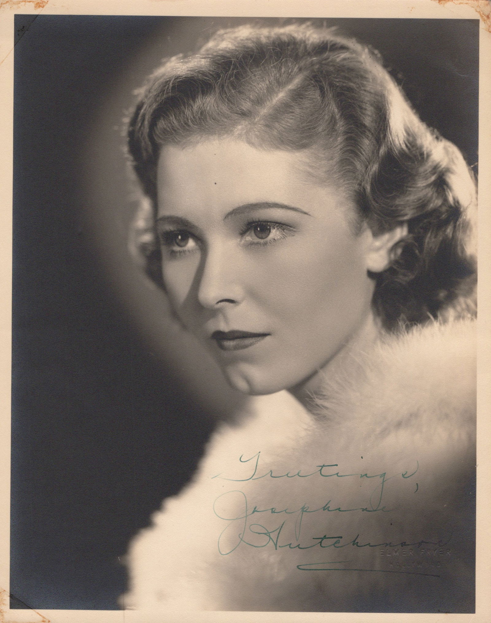 Josephine Hutchinson (1903-1998) SON OF FRANKENSTEIN / NORTH BY NORTHWEST Signed Photo (1 of 2)