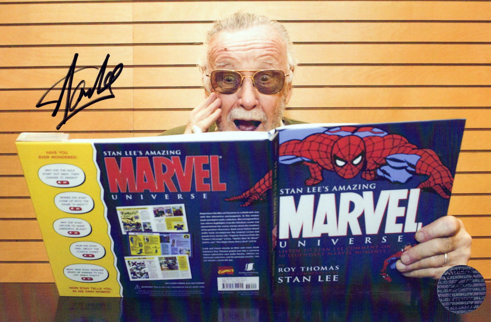 Stan Lee (1922-2018) MARVEL GENIUS In Person Signed Photo (1 of 1)