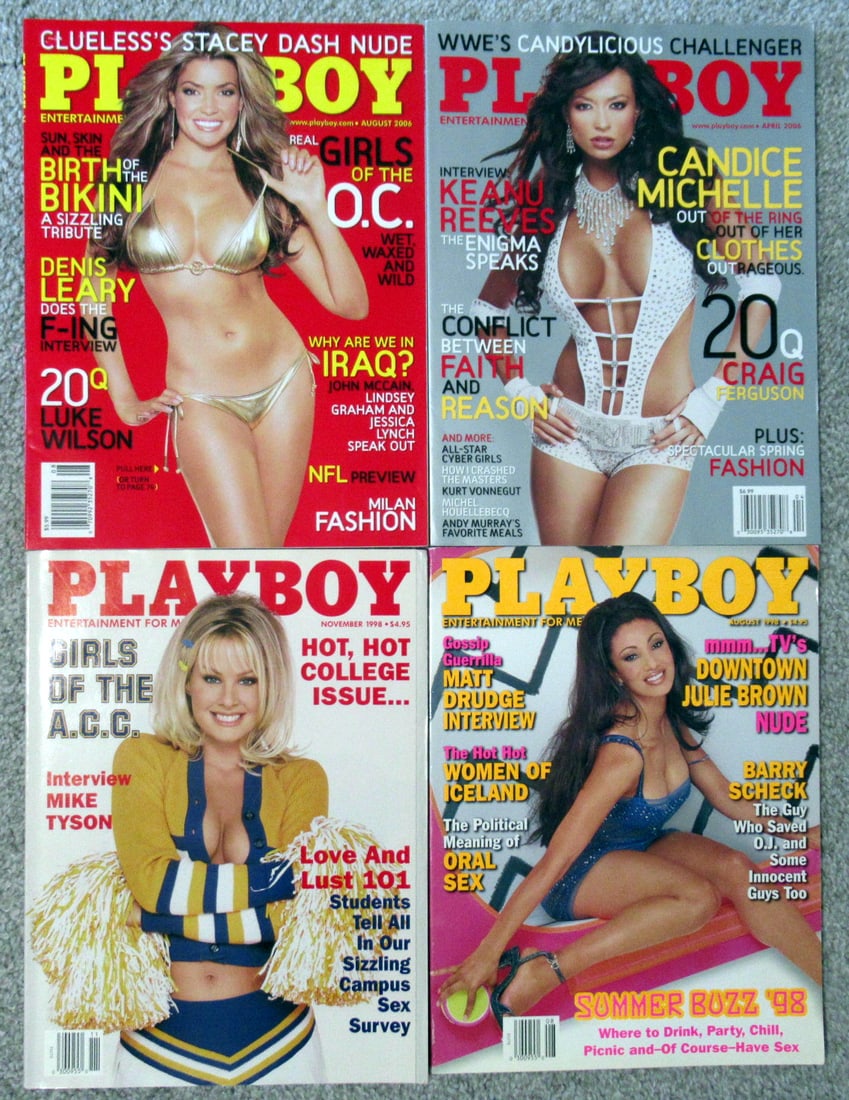 4 Issues PLAYBOY Magazines #1 (1 of 1)
