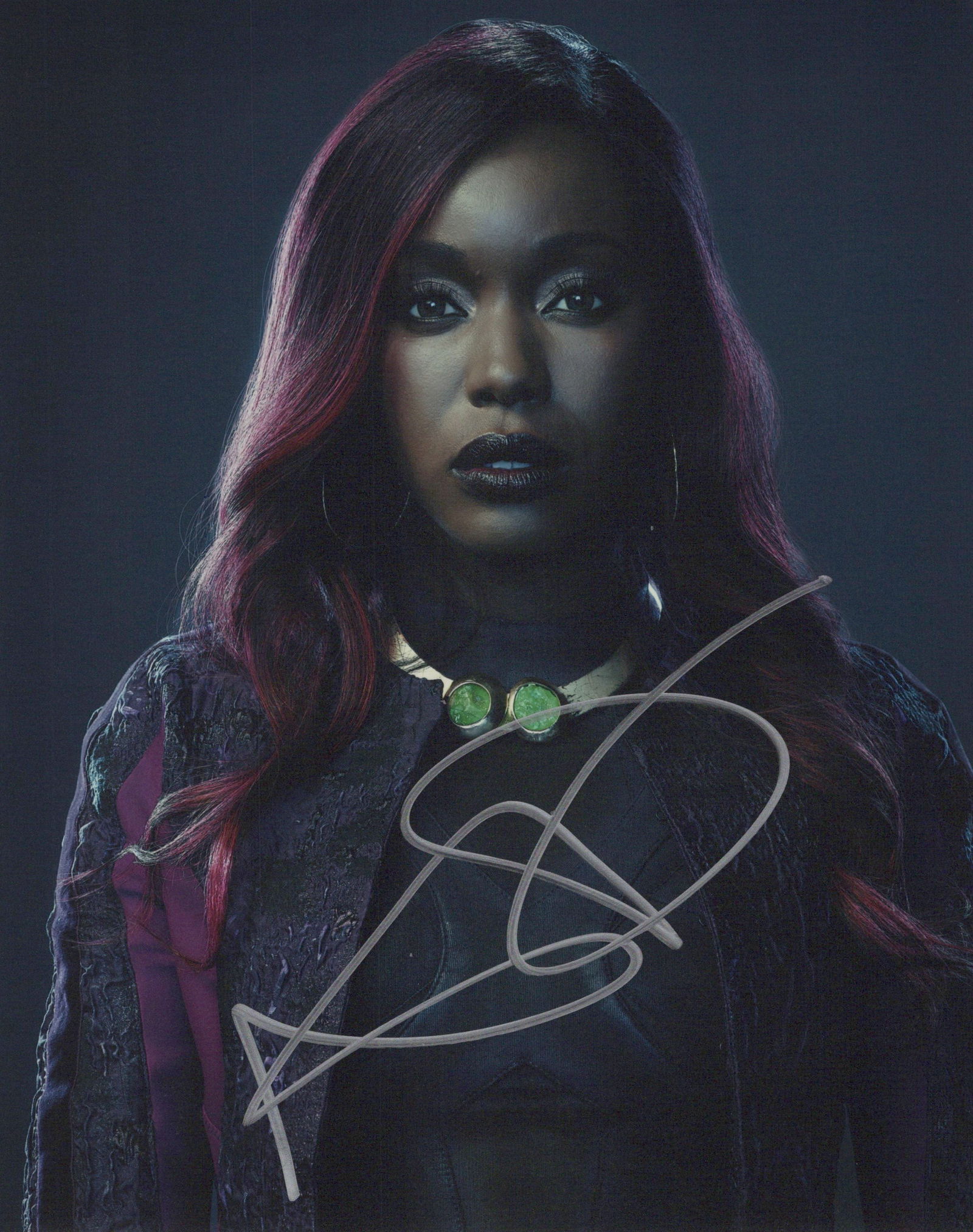 Anna Diop TITANS In Person Signed Photo: Photo size is 8x10. Anna Diop in person signed autographed photo from the TV series TITANS. Anna Diop as the character Koriand'r.