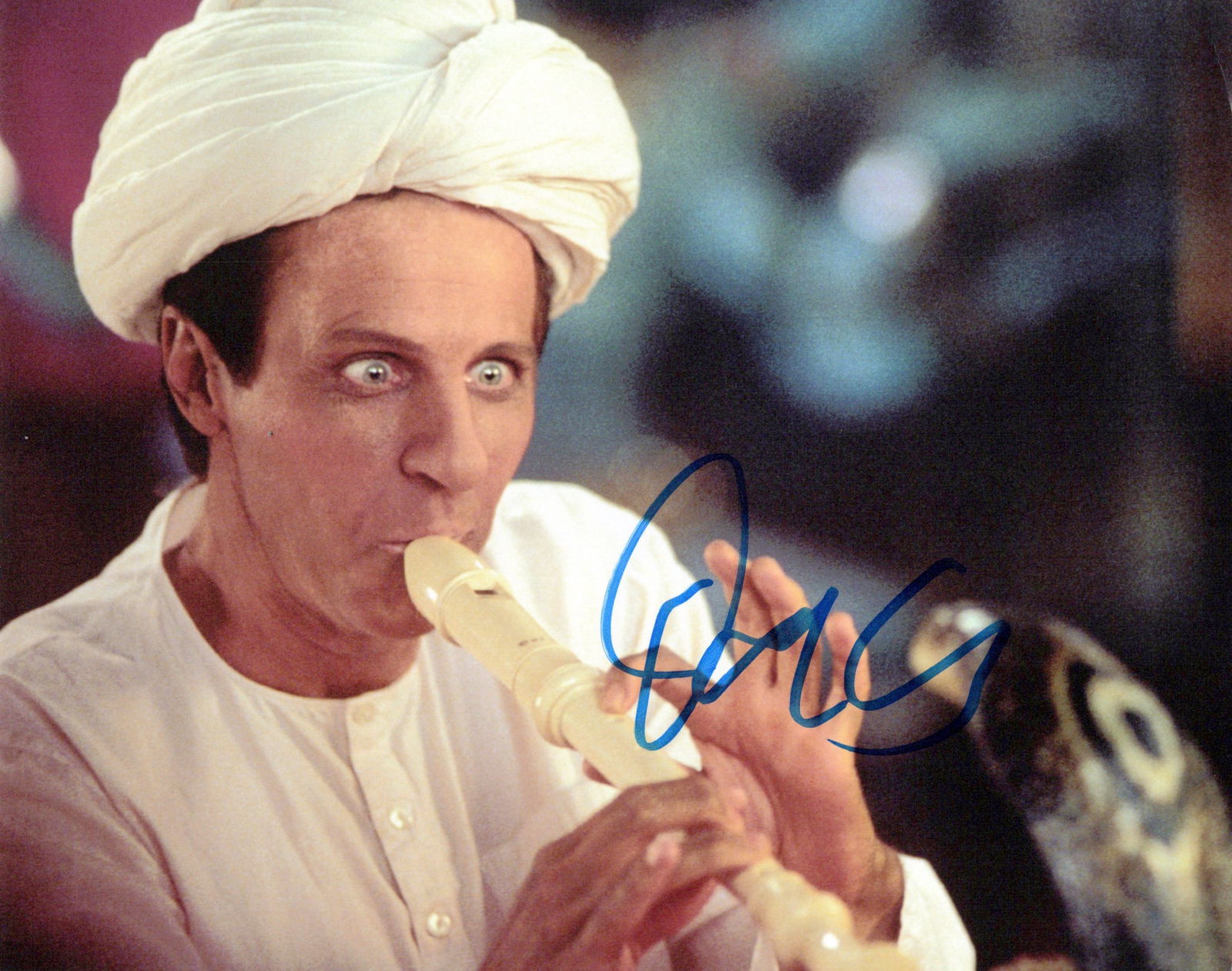 Dana Carvey MASTER OF DISGUISE In Person Signed Photo: Photo size is 8x10. Dana Carvey in person signed photo from the movie MASTER OF DISGUISE. Dana Carvey as the character Pistachio Disuisey.