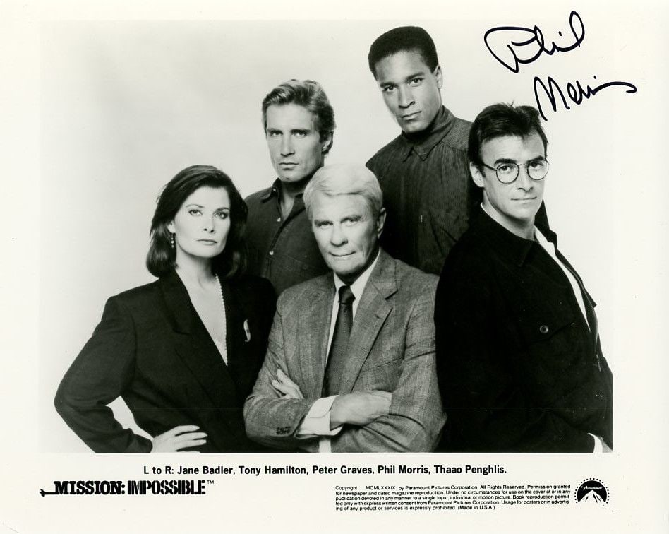 Phil Morris MISSION IMPOSSIBLE In Person Signed Photo (1 of 1)