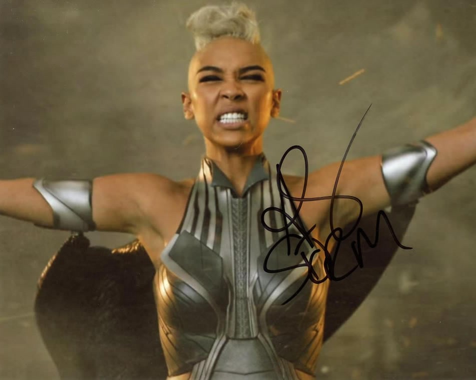 Alexandra Shipp DARK PHOENIX In Person Signed Photo: Photo size is 8x10. Alexandra Shipp in person signed autographed photo from the movie DARK PHOENIX. Alexandra Shipp as the character Ororo Munroe / Storm